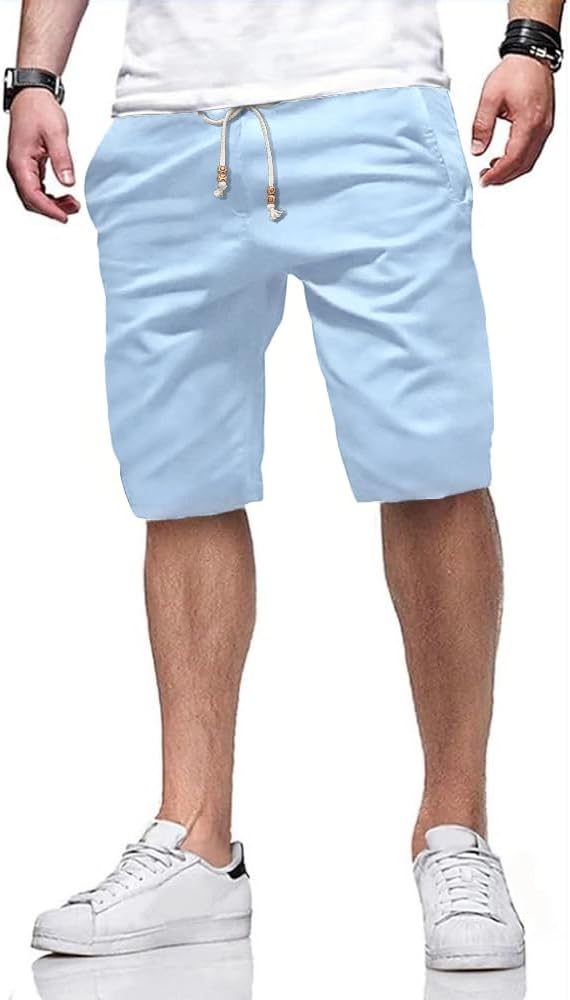 Detalle de Tansozer Mens Summer Casual Shorts with Pockets Elasticated Waist
