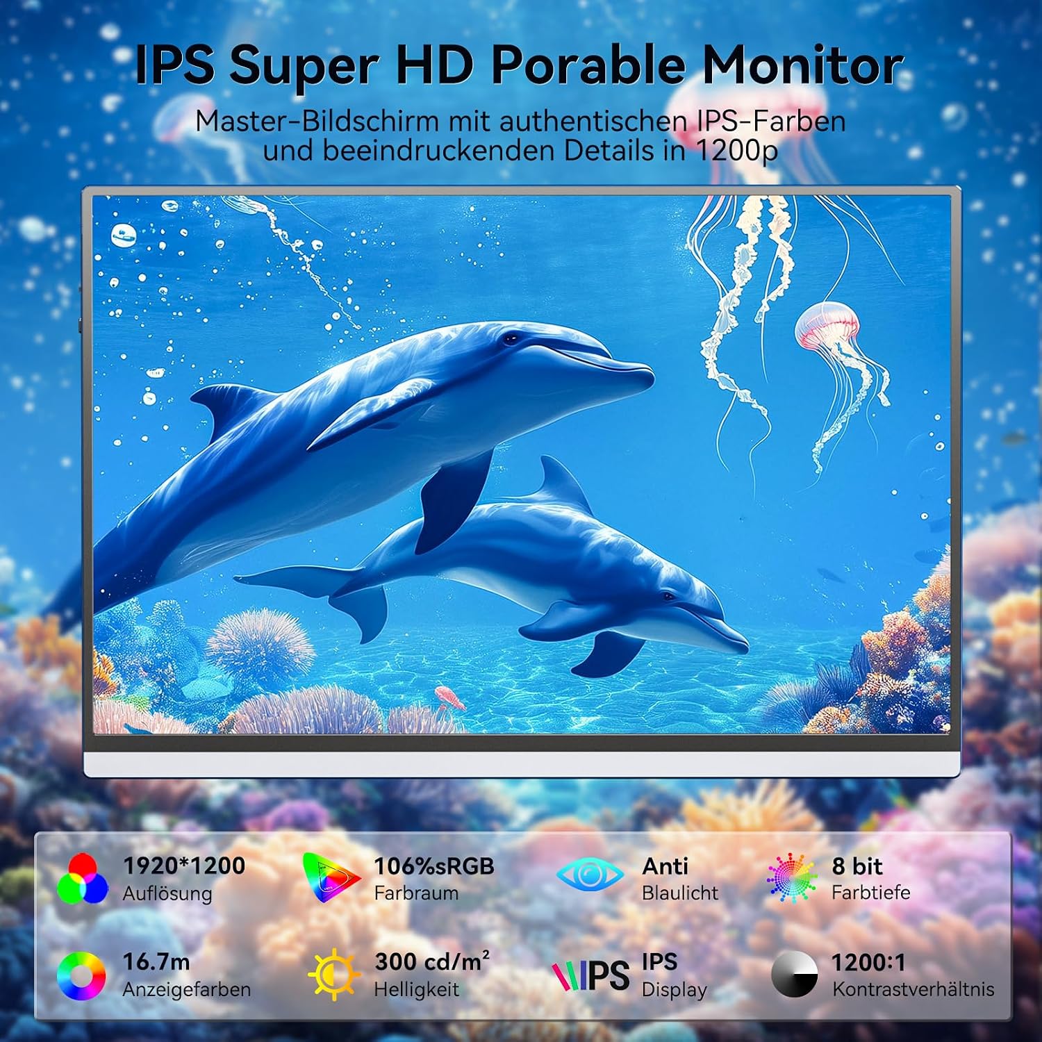Detalle 2 de Veout 16 Zoll Portable Monitor