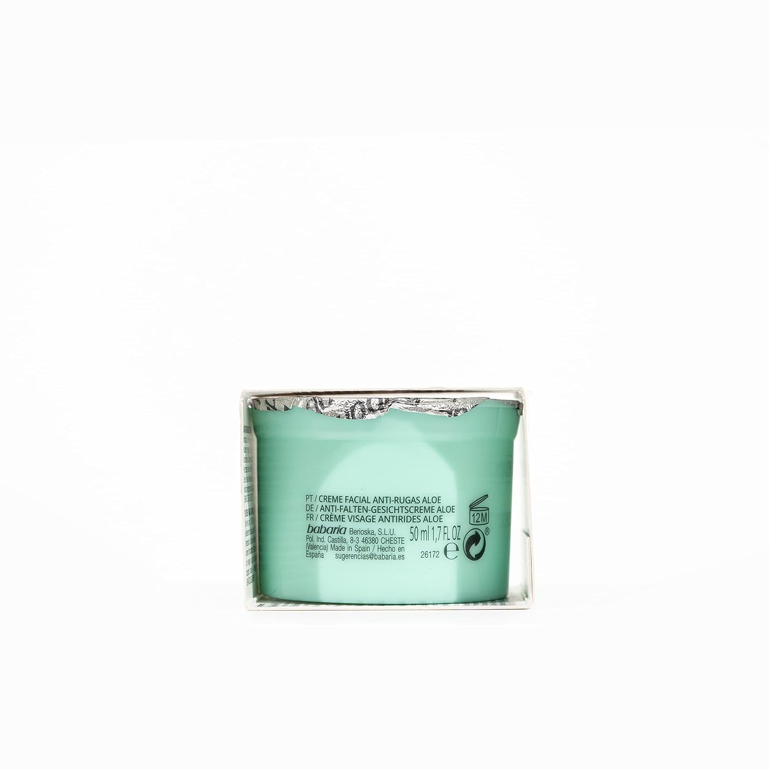 Detalle 2 de Refill Facial ANTIARRUGAS Aloe 50ml – zuverlässige Hautpflege im Arbeitsalltag