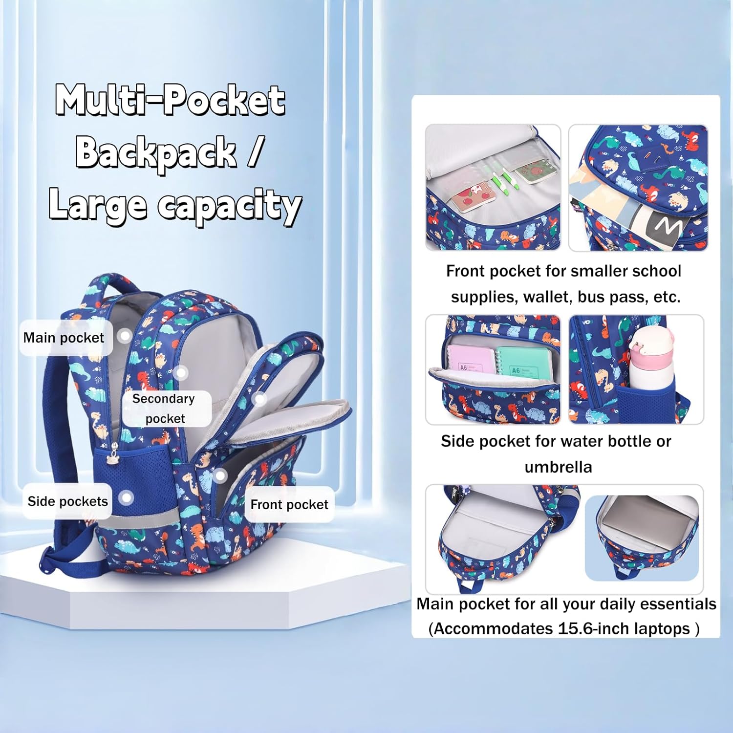 Detalle 2 de Armbq Kids School Backpack 32.5x14.5x43 cm