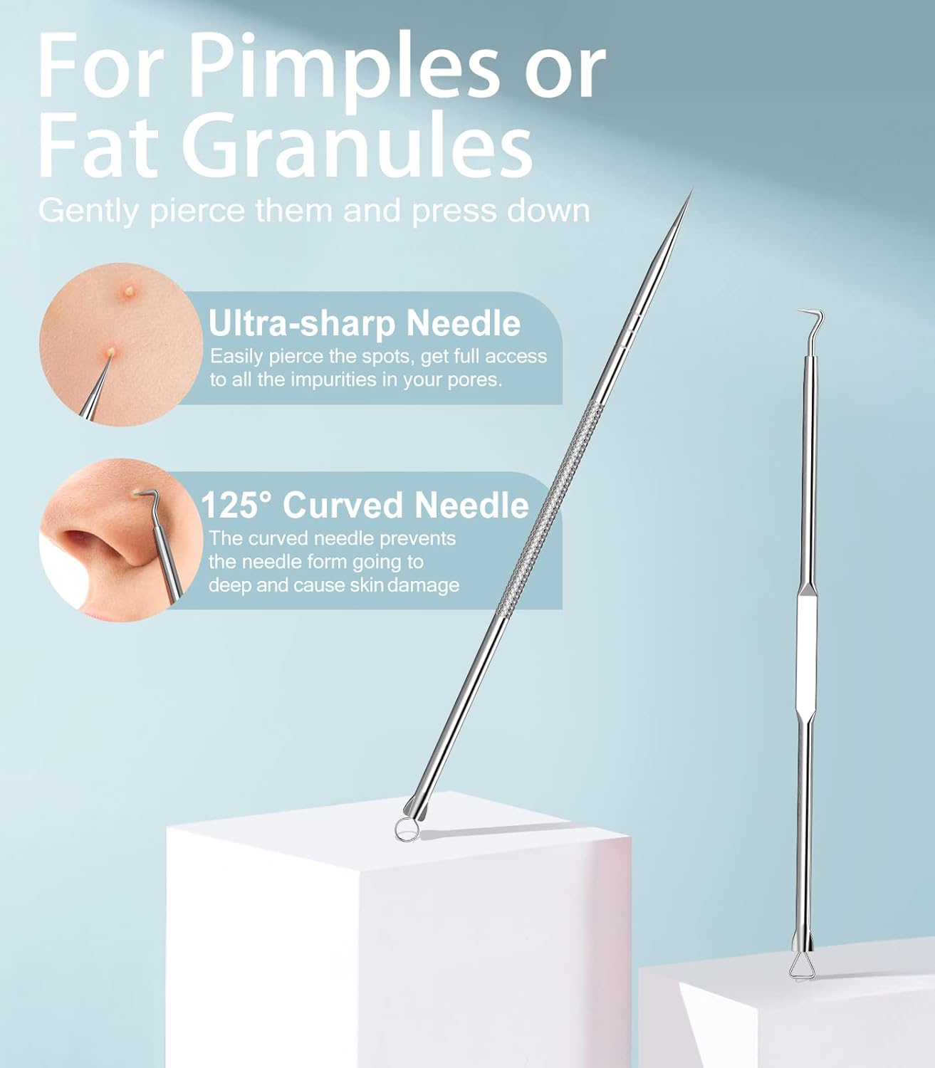 Thumbnail 3 de Upmore Pickel Werkzeug-Set Mitesserentferner 10-in-1