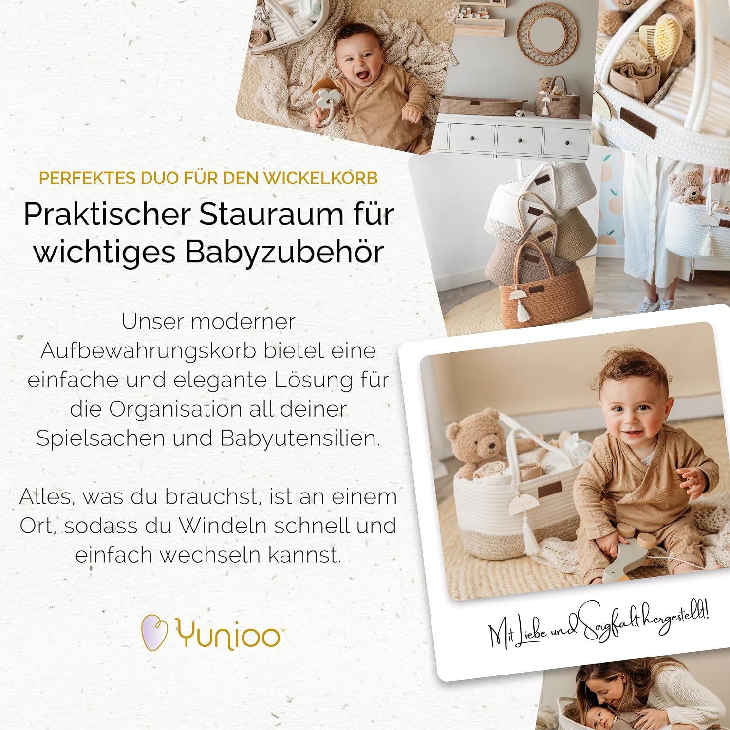 Detalle 2 de Yunioo Wickeltisch Organizer Wickeltasche