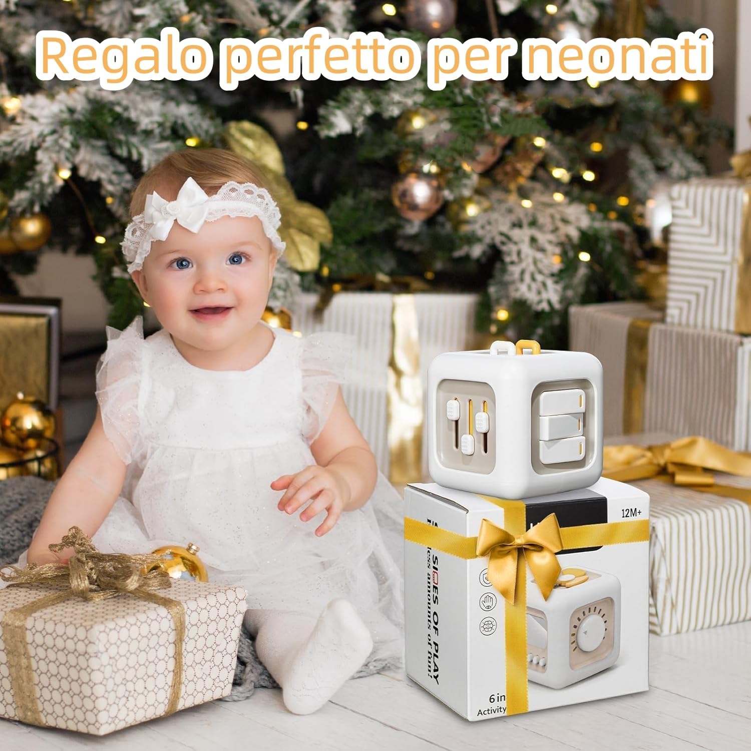 Thumbnail 1 de VORENUS Cubo attività 6-in-1 Montessori per bambini 12+ mesi