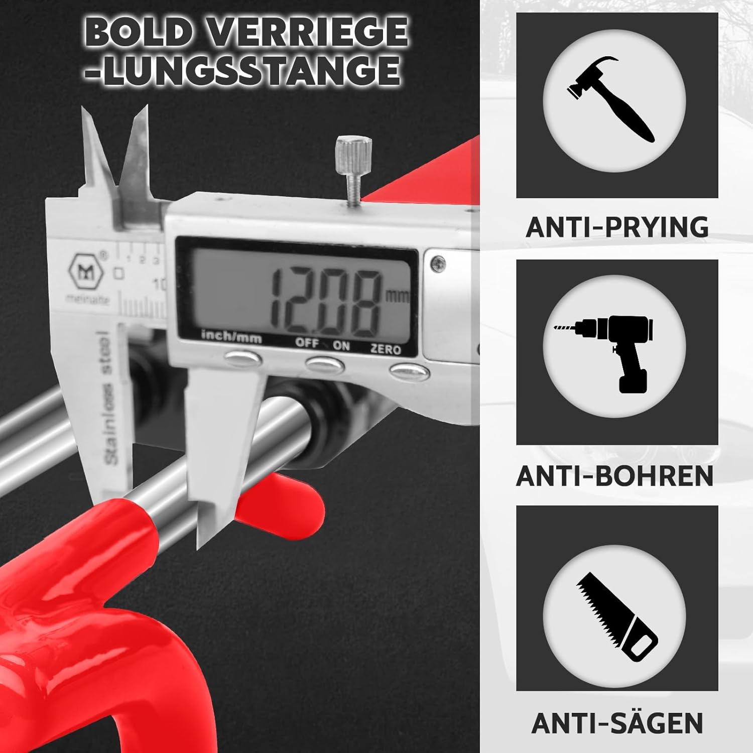 Detalle 2 de Tevlaphee Lenkradkralle 5,5–13,8 Zoll