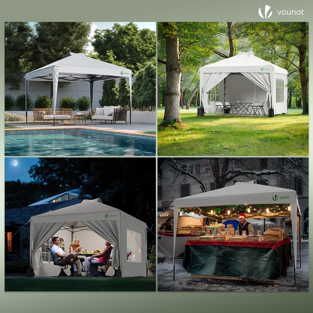 Thumbnail 3 de VOUNOT Tonnelle de Jardin 3x3m Pop Up – Shelter pratique et polyvalent
