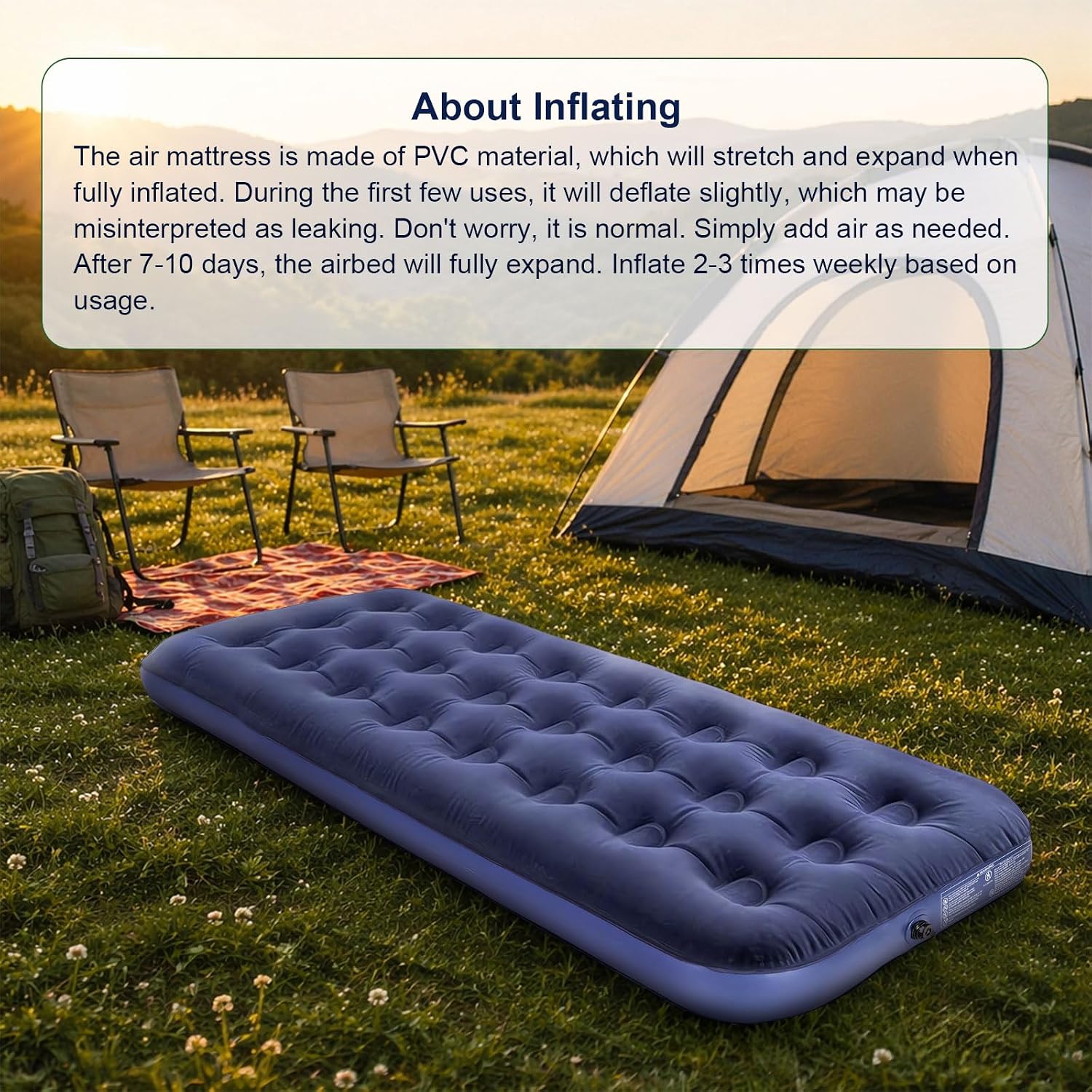 Detalle de Homvvi Single Air Bed 50W electric pump