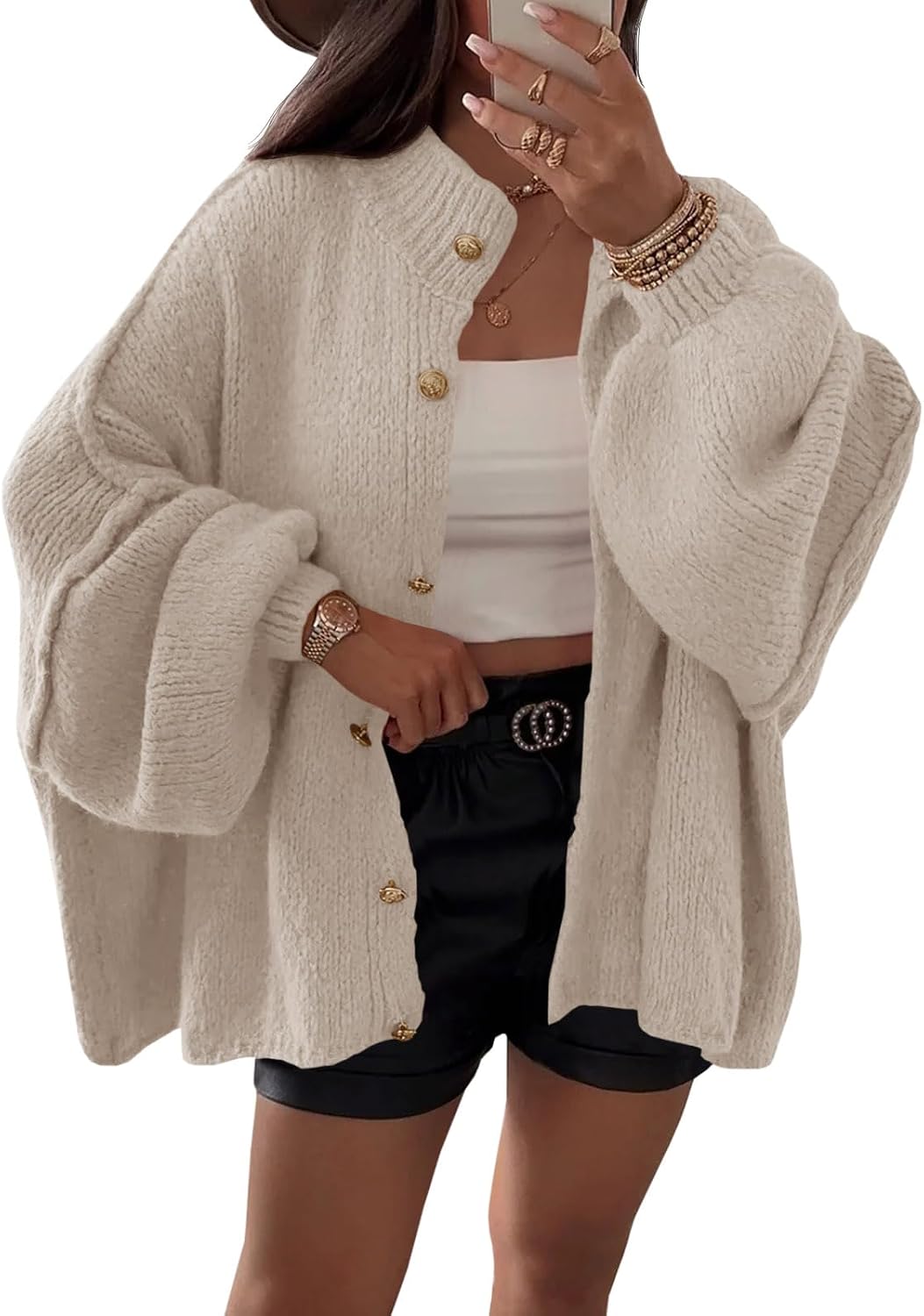 Detalle de Saodimallsu Oversized Cardigan 1 Size
