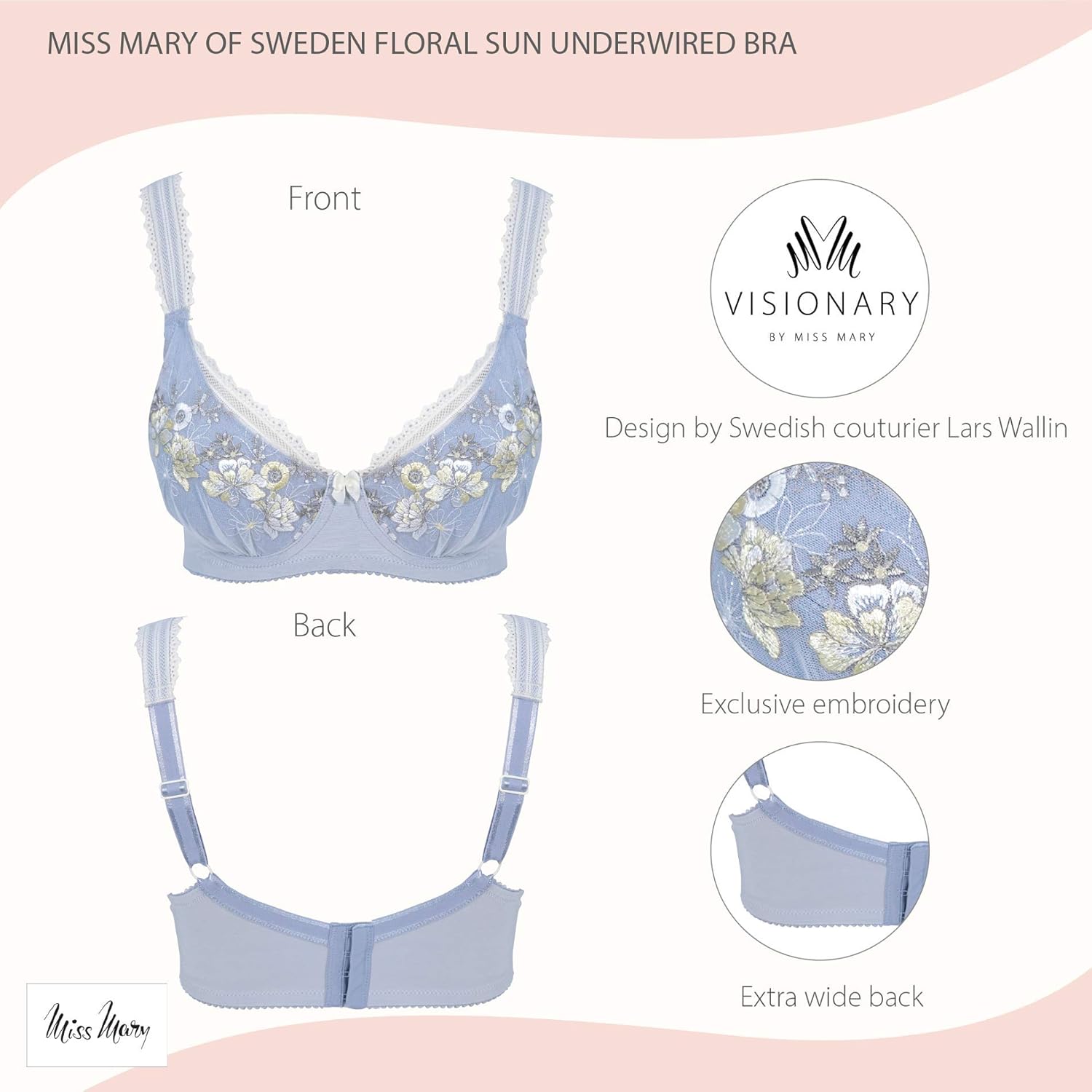 Thumbnail 4 de Miss Mary of Sweden Soutien-gorge à armatures Floral Sun (Lars Wallin)