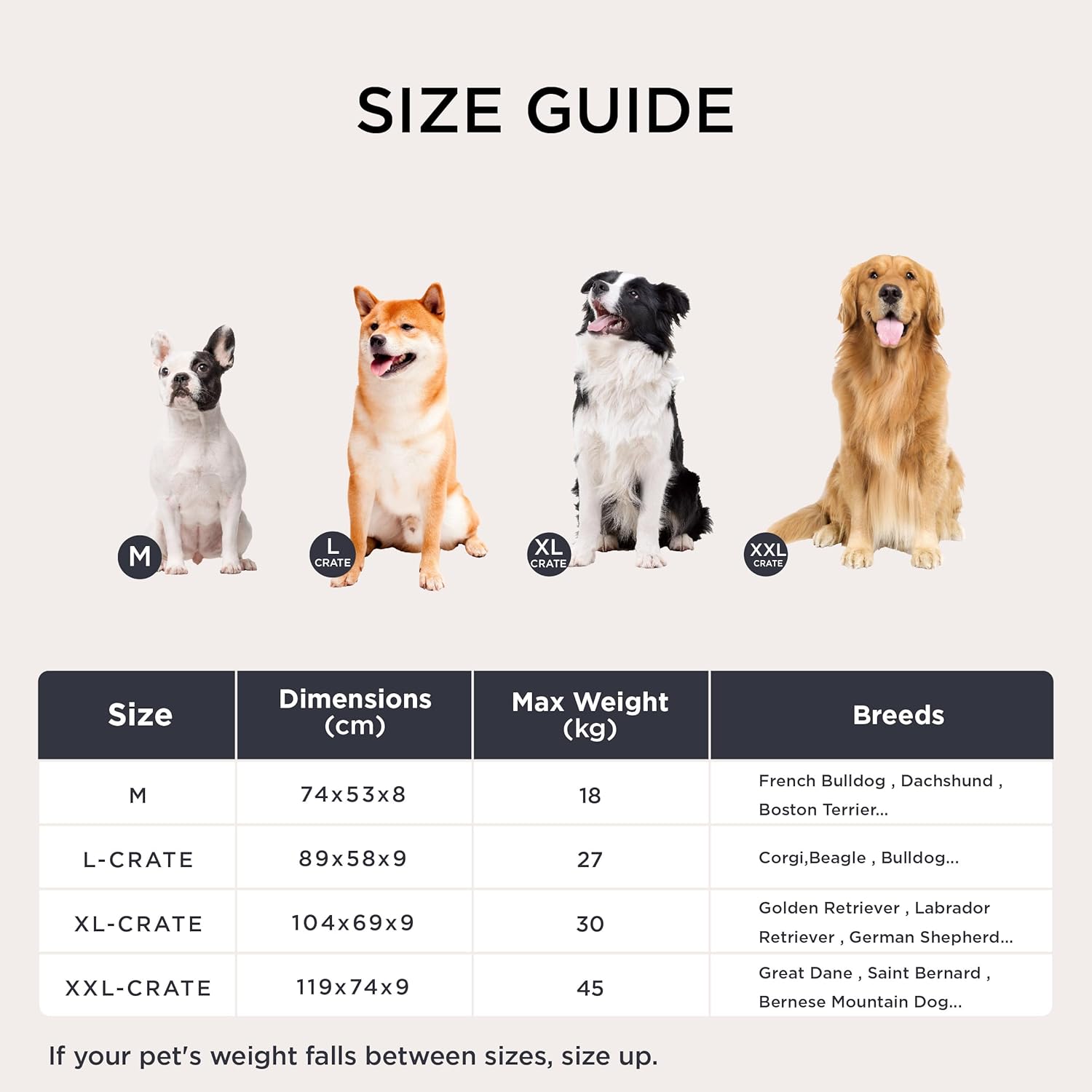 Thumbnail 5 de BEDSURE Hundebett Waschbar 74x53x8cm