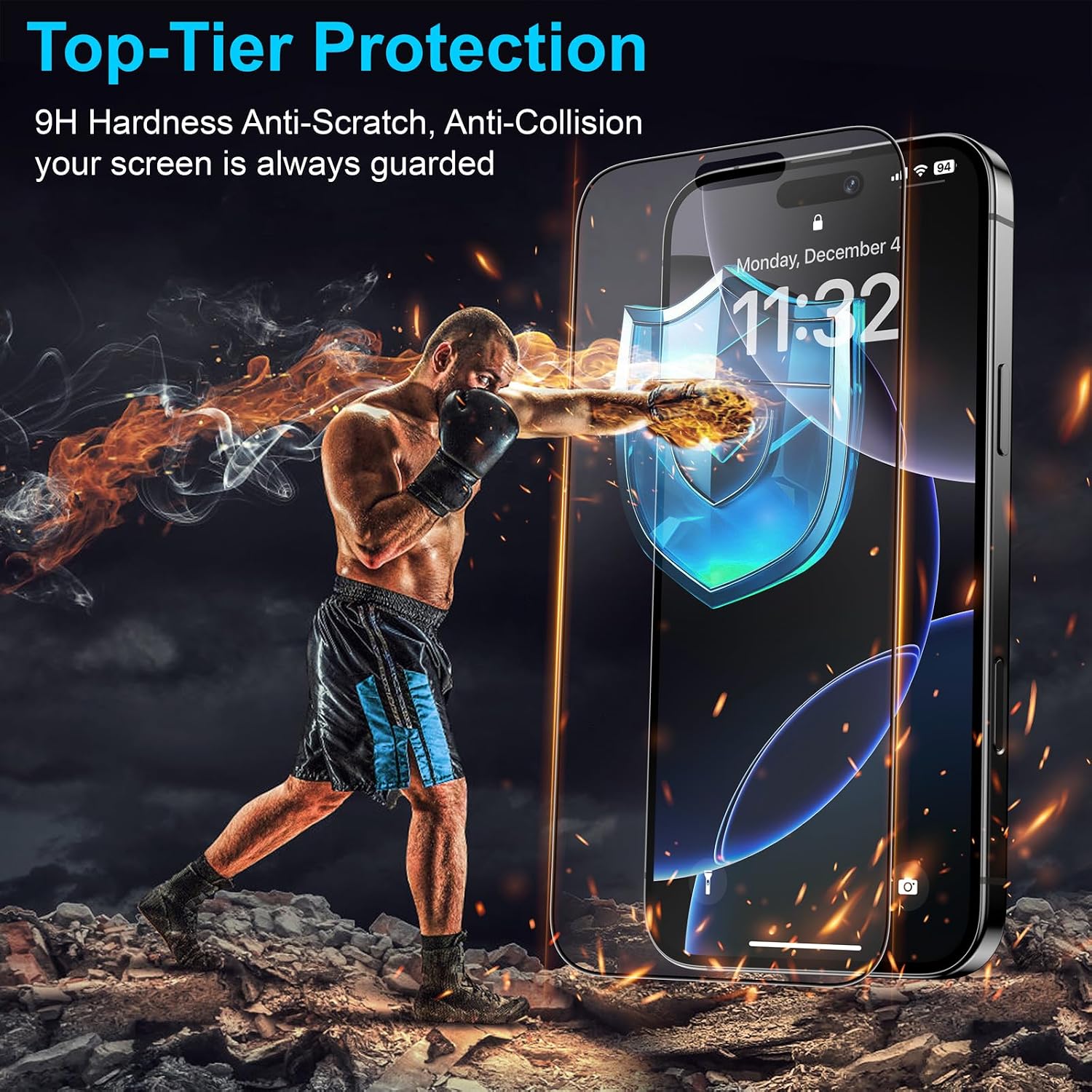 Detalle de Mothca matte Displayschutzfolie für iPhone 17 Pro Max / 16 Pro Max (6,9 Zoll) – 2er Pack mit Quick-Fix Rahmen