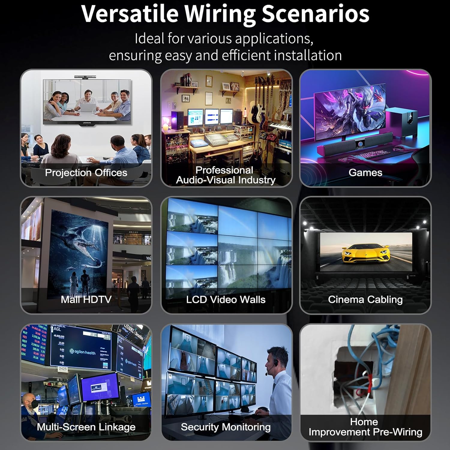 Thumbnail 6 de ATZEBE HDMI Glasfaser Kabel 5M – 4K@60Hz, HDR, 18Gbps, 4:4:4, HDCP 2.2