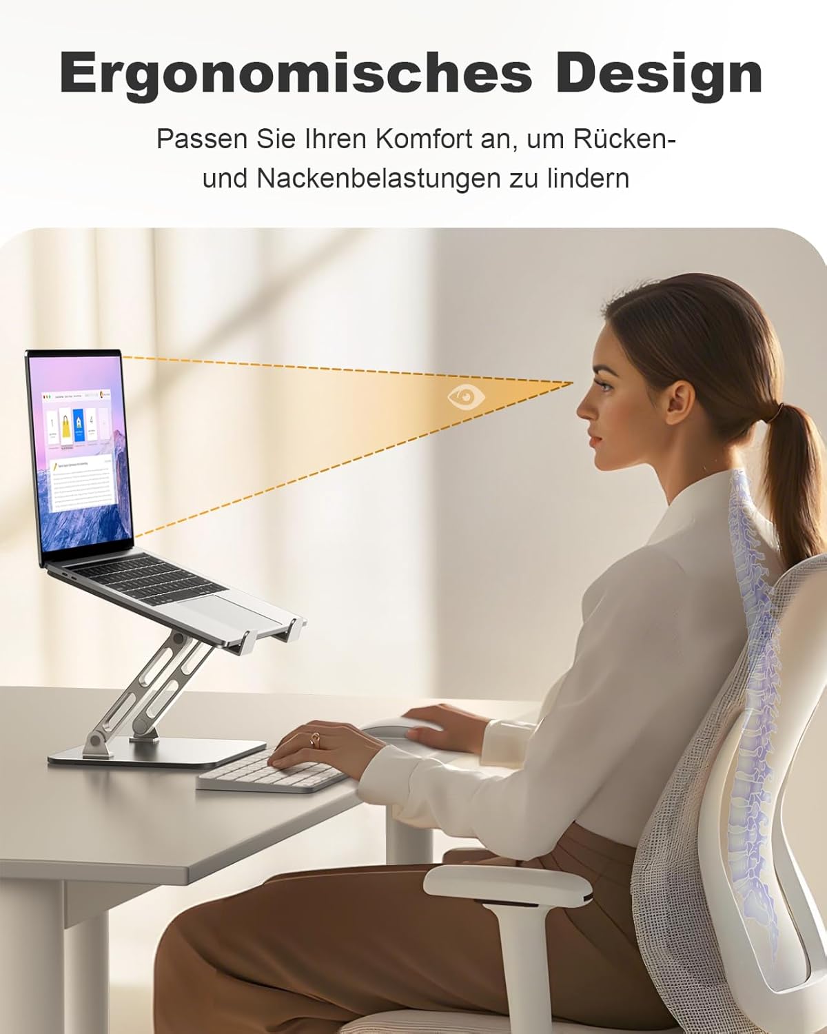 Detalle 2 de Babacom Laptop Ständer höhenverstellbar 4,8–25,9 cm