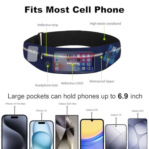 Thumbnail 2 de HAISSKY Running Belt: Lightweight Waist Pack for Phones and Essentials