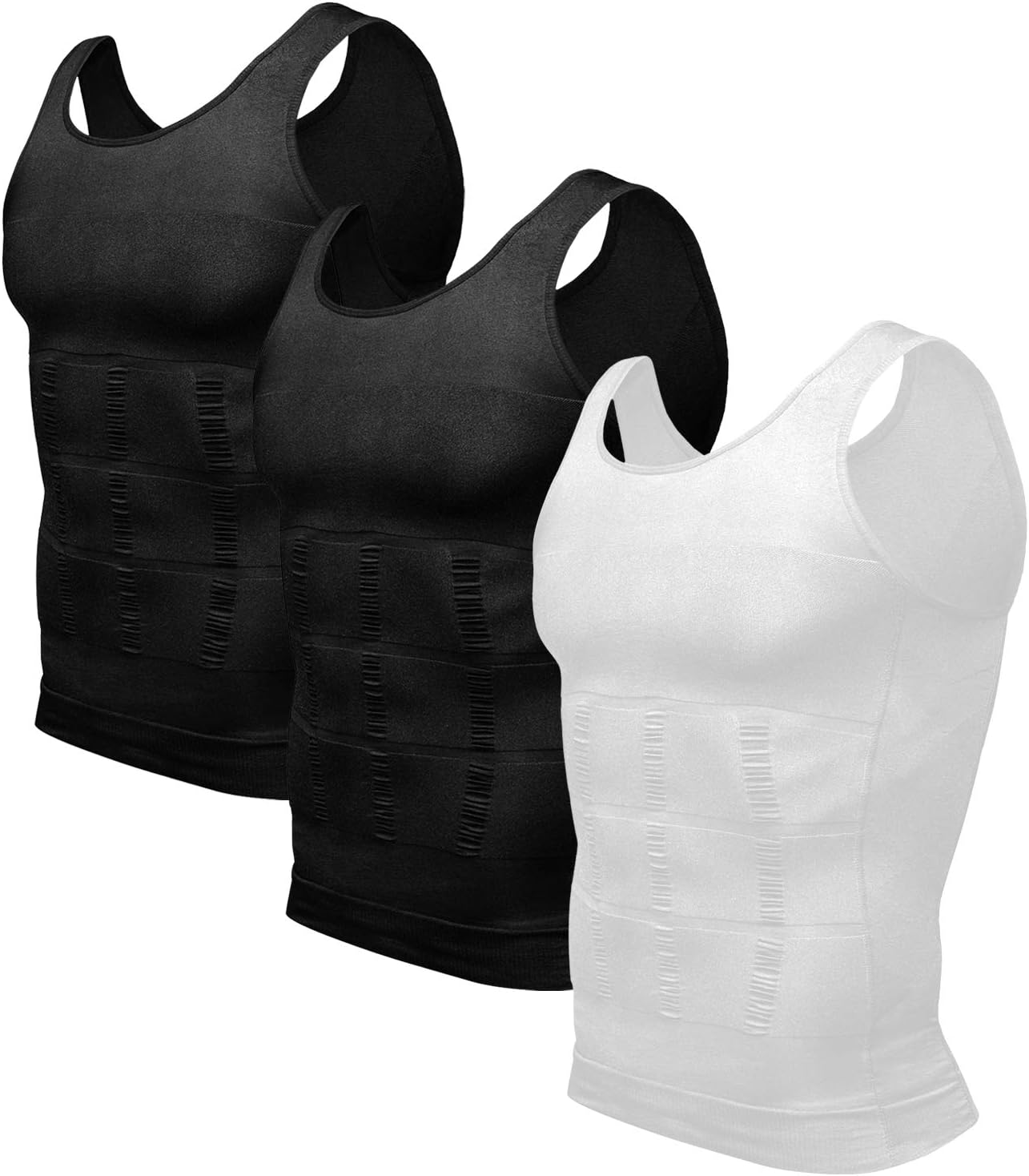 Detalle de Odoland 3-Pack Men Compression Shirt