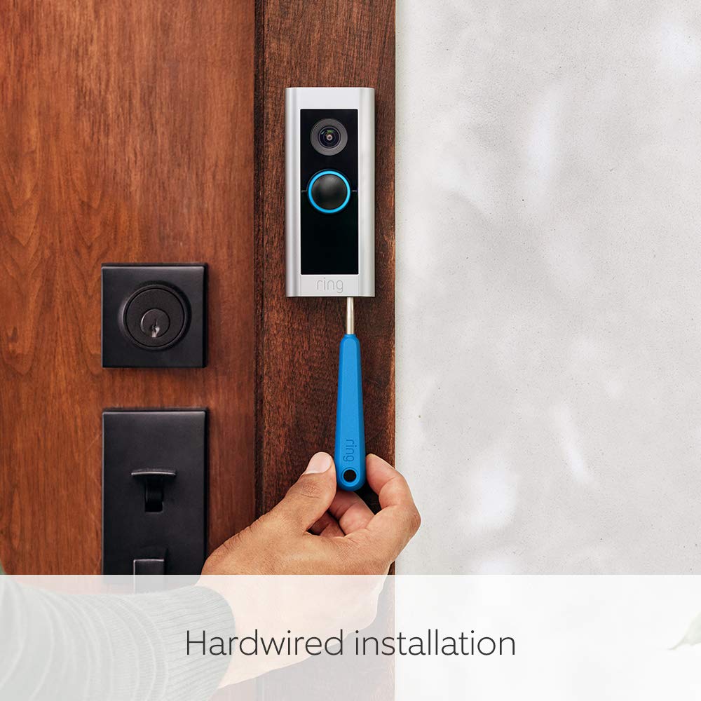 Detalle de Ring Wired Video Doorbell Pro (formerly Video Doorbell Pro 2) – 1536p HD head-to-toe video, 3D motion detection & hardwired
