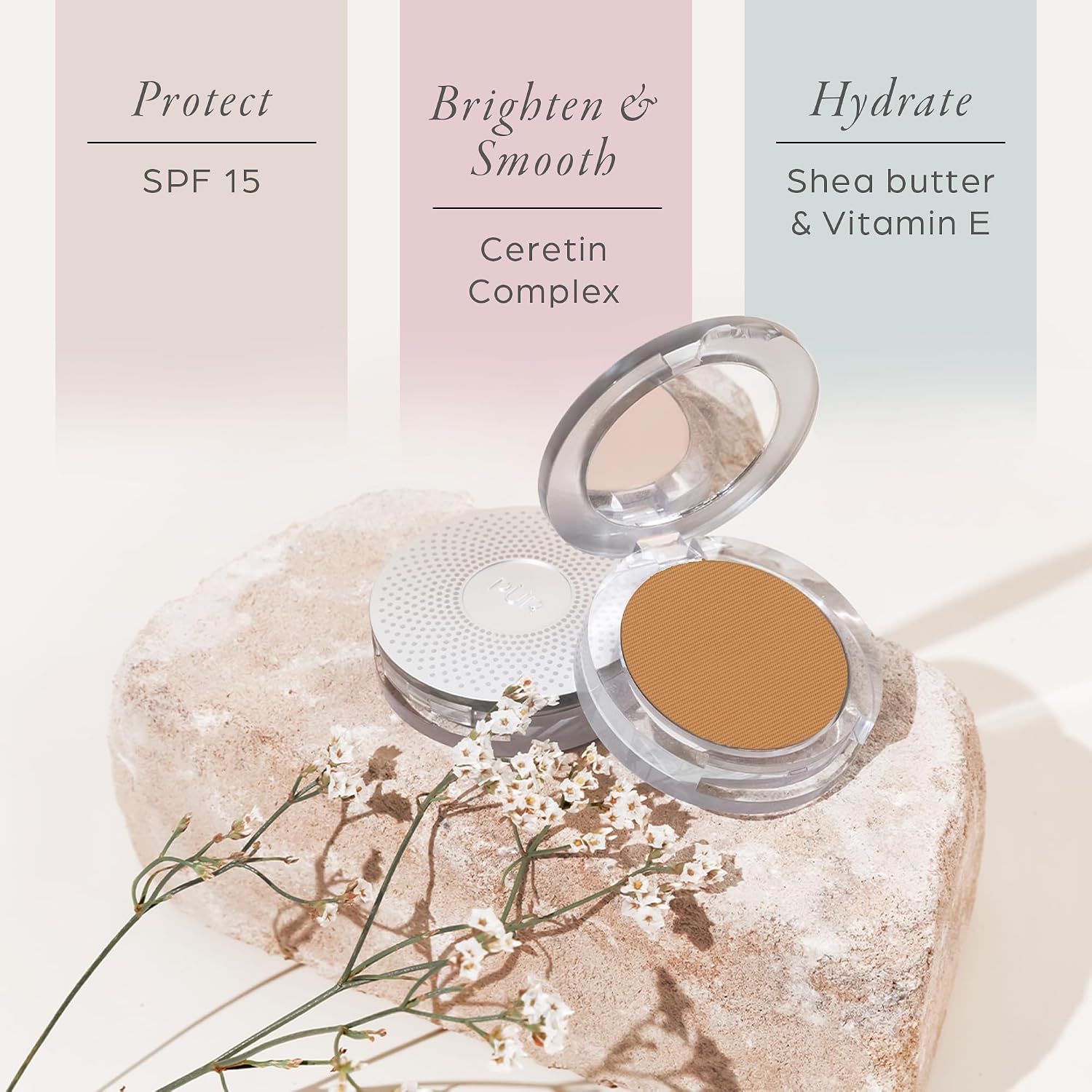 Detalle 2 de PÜR MINERALS 4-in-1 Pressed Mineral Foundation SPF 15 💄