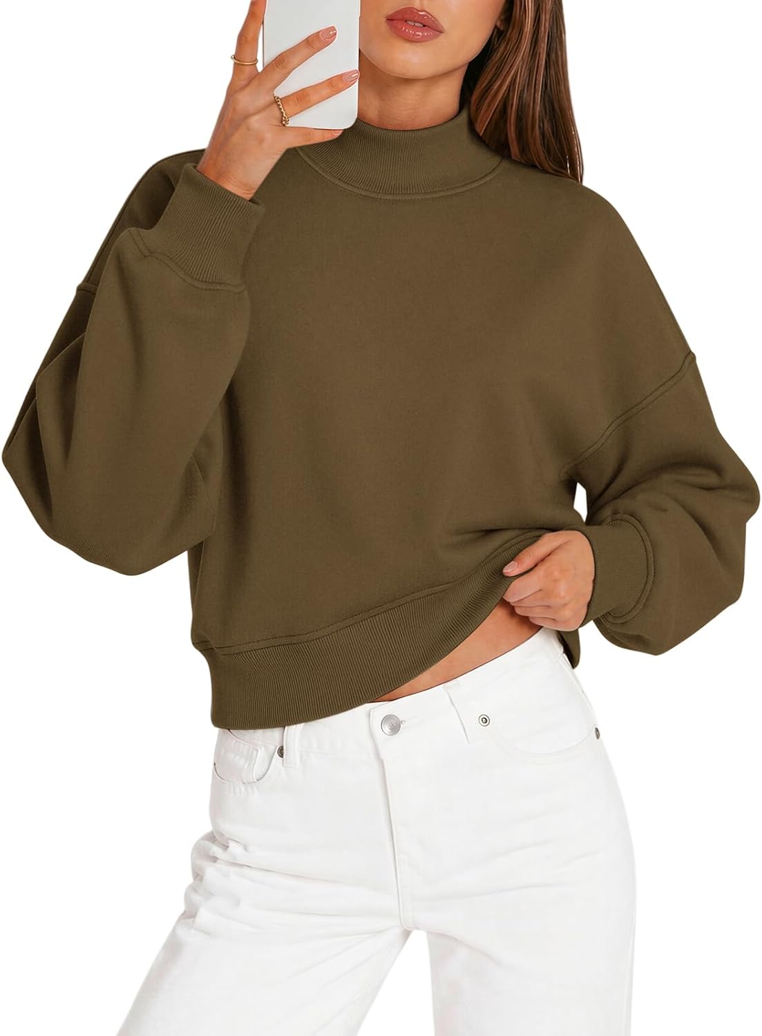 Thumbnail 6 de ATHMILE Cropped Sweatshirt Cotton