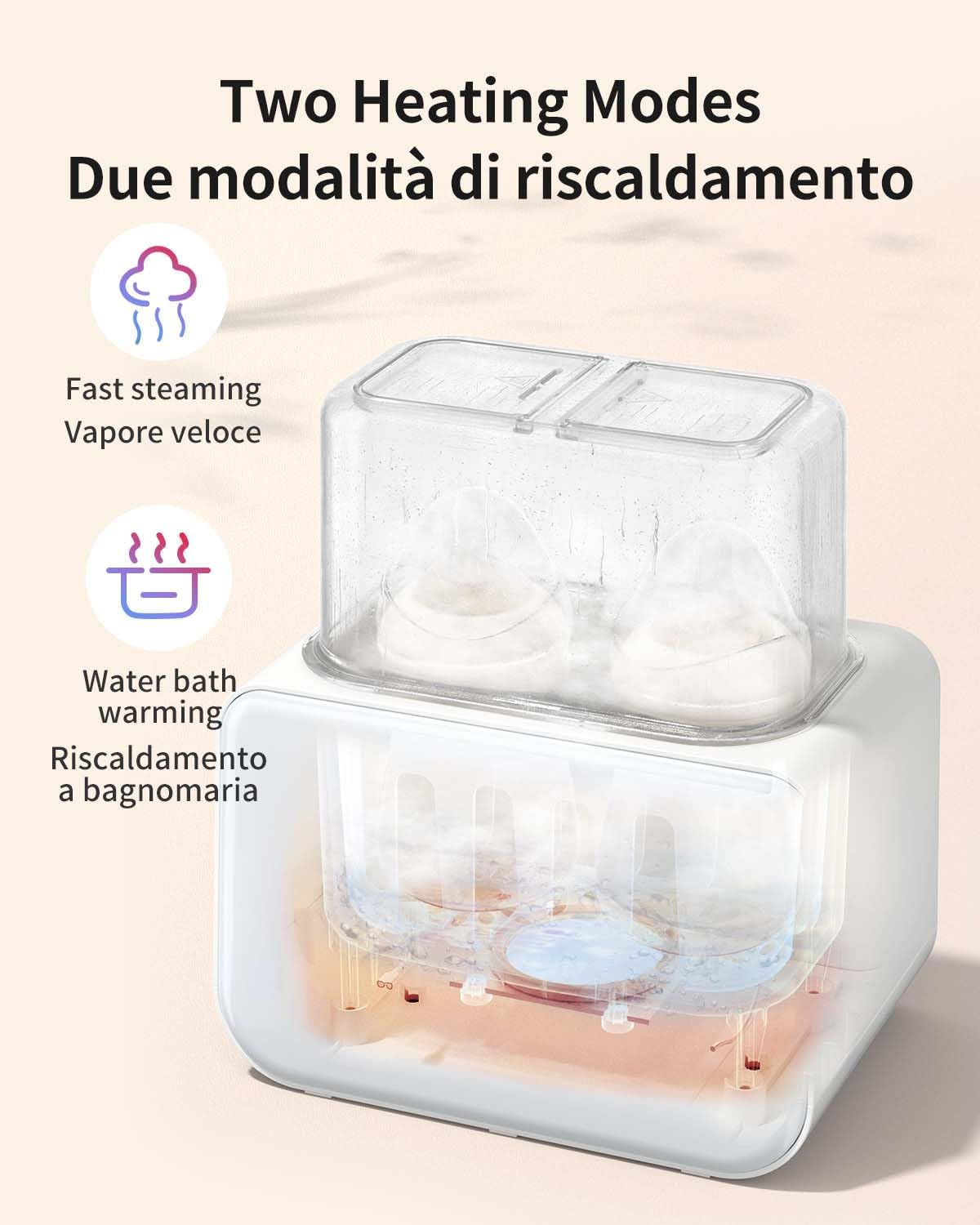 Thumbnail 2 de GROWNSY Scaldabiberon 10 in 1 con Display LCD