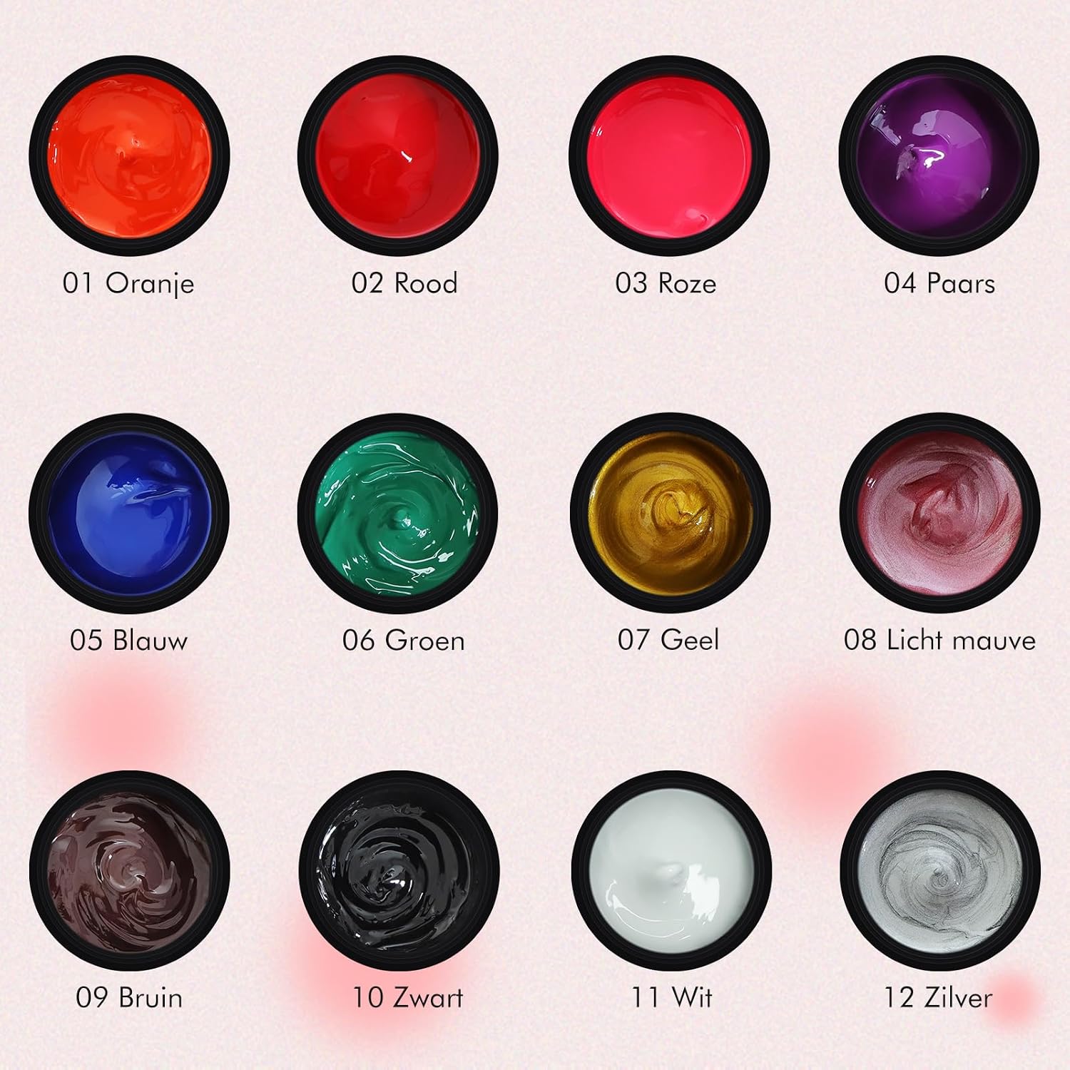 Thumbnail 1 de Biutee Stamping Gel Polish, 12 kleuren stempelgel voor nagels, 8 ml