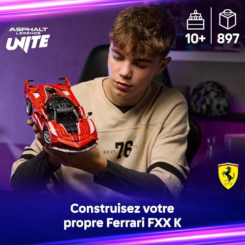 Detalle de LEGO Technic Ferrari FXX K (42212) – Maquette de construction avec moteur V12 et pistons mobiles