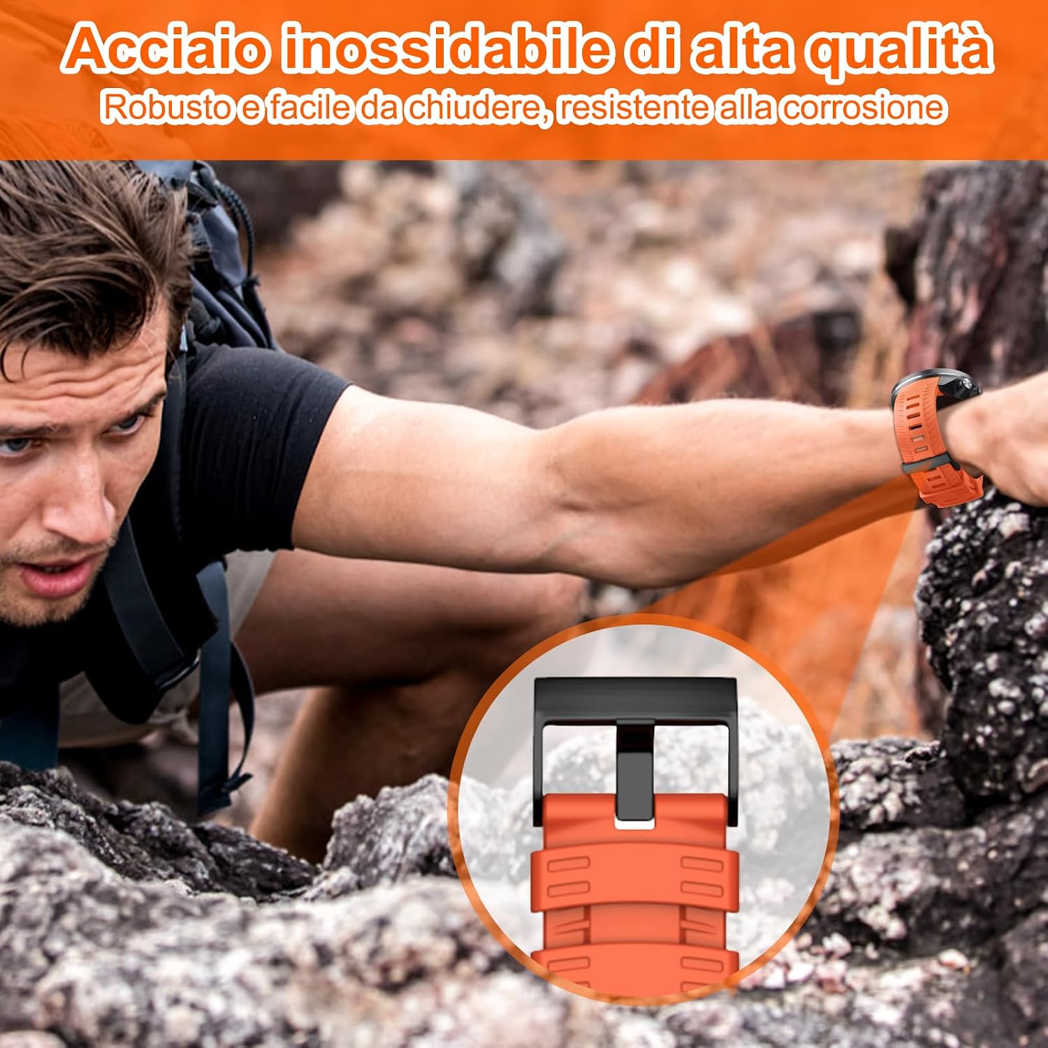 Detalle 2 de NotoCity cinturino 24 mm per Suunto 9