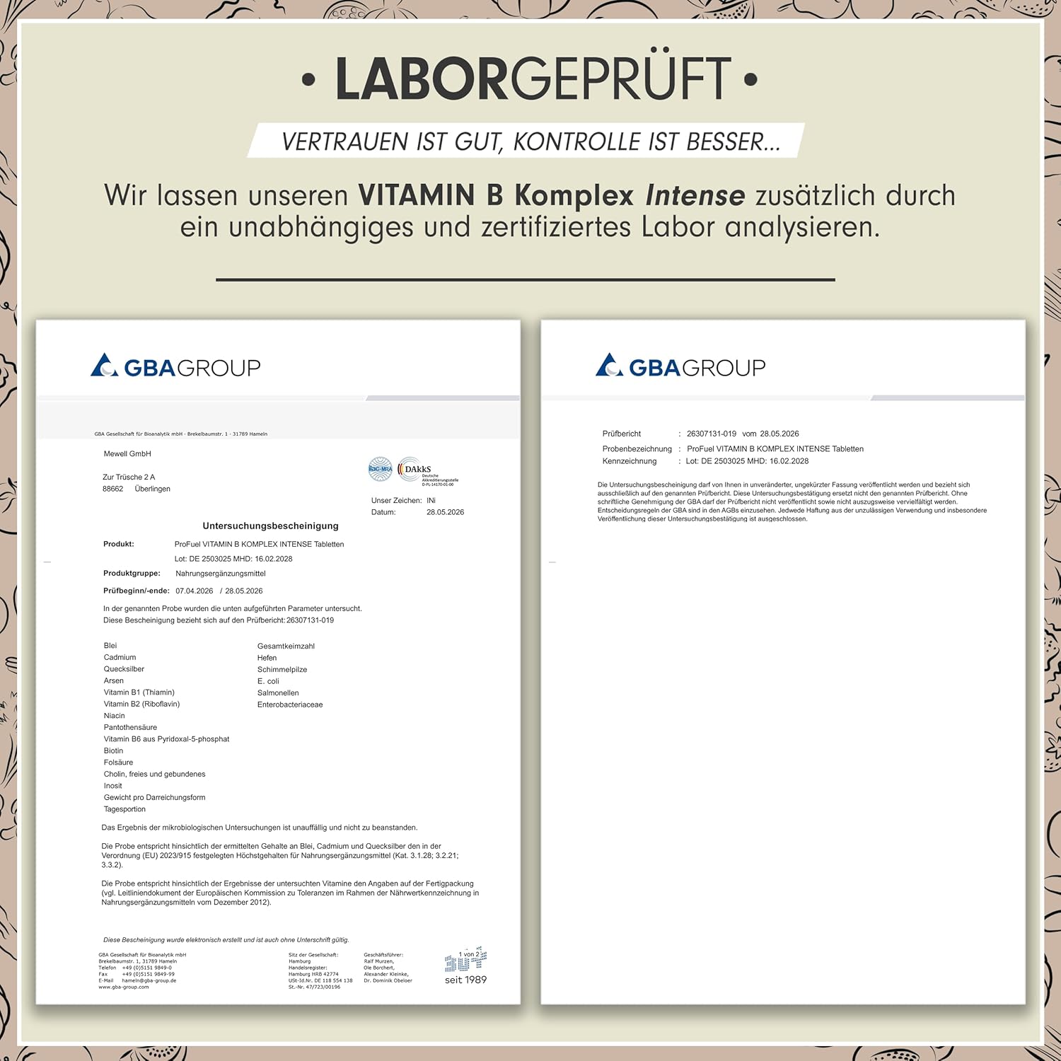 Thumbnail 5 de Vitamin B Komplex hochdosiert 180 Tabletten