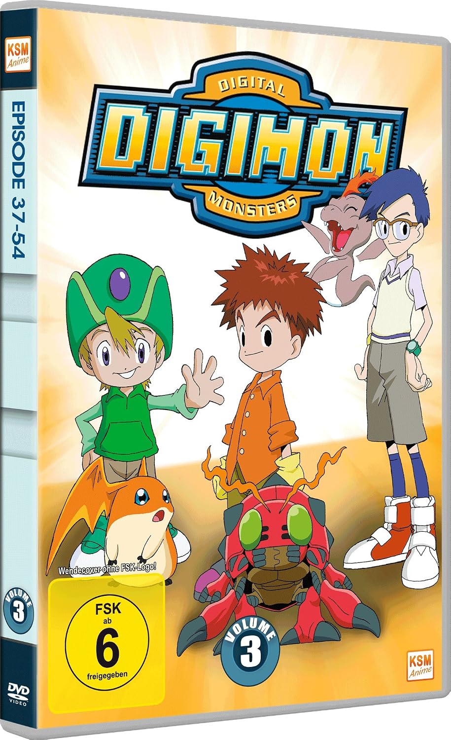 Detalle 1 de Digimon Adventure 01 – Volume 3 (Episode 37–54) auf 3 DVDs von Plaion Pictures
