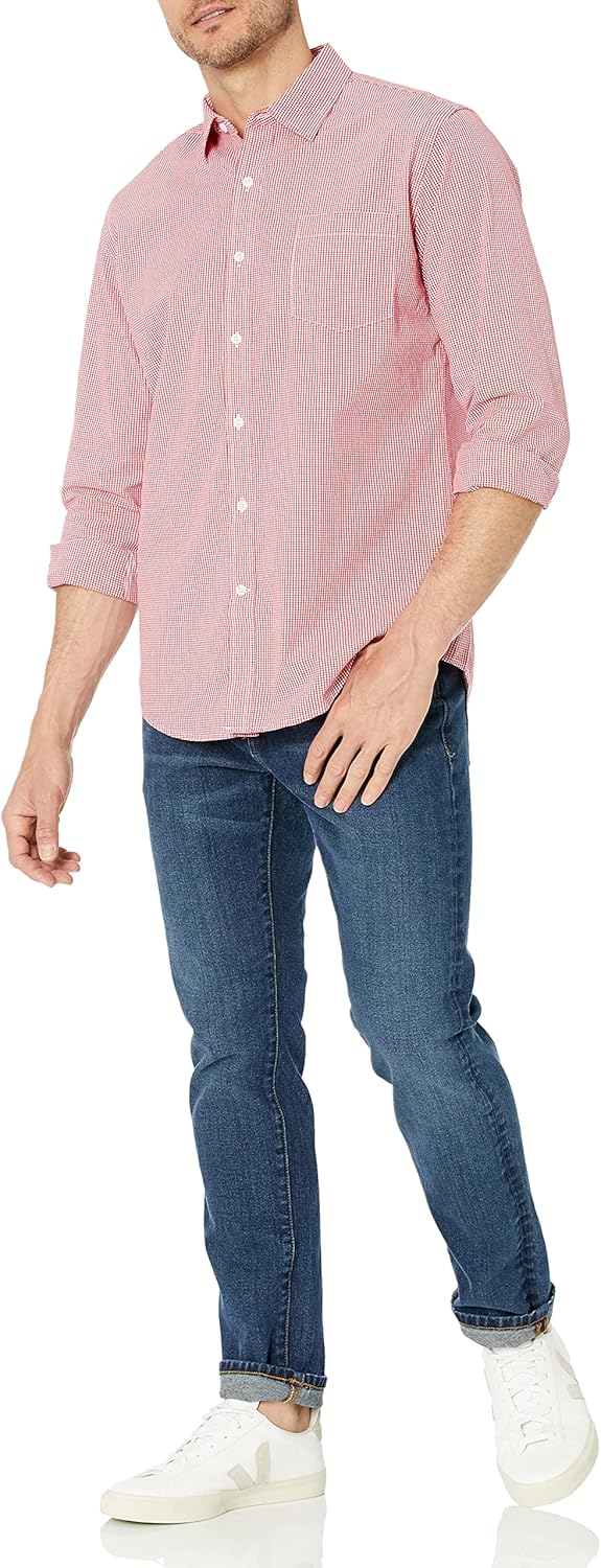 Thumbnail 3 de Amazon Essentials Uomo Camicia Casual in Popeline a Maniche Lunghe – Vestibilità Regular