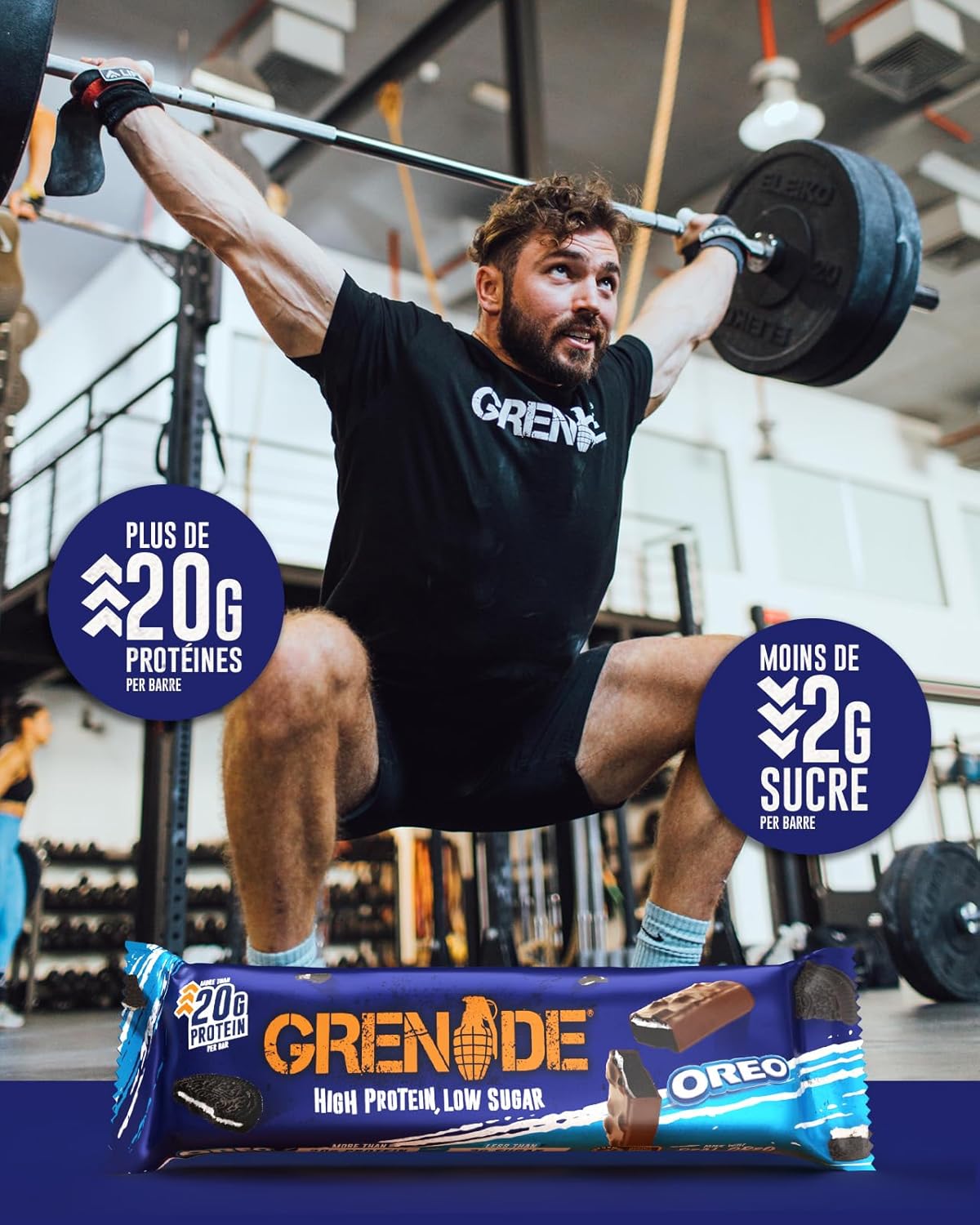 Thumbnail 6 de Grenade Barre Hyperprotéinée OREO 12 x 60 g 🍫