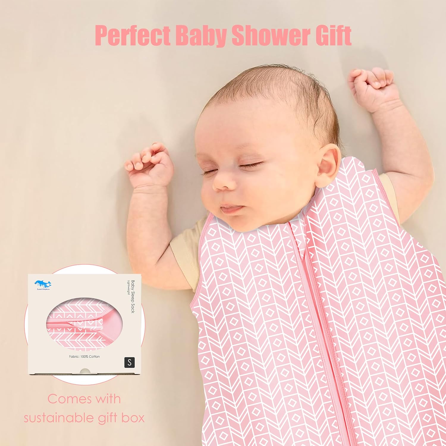 Thumbnail 5 de SWEET DOLPHIN Cotton Baby Sleep Sack