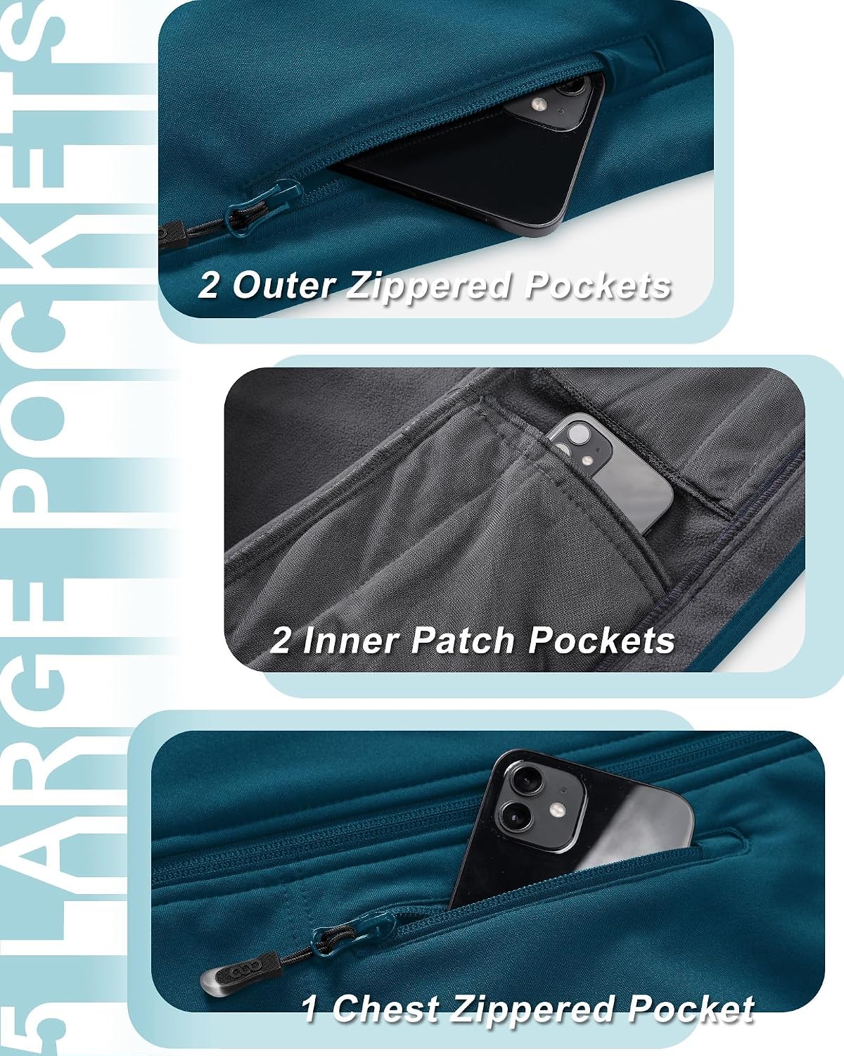 Thumbnail 4 de 33,000ft Damen Softshell Weste Kapuze