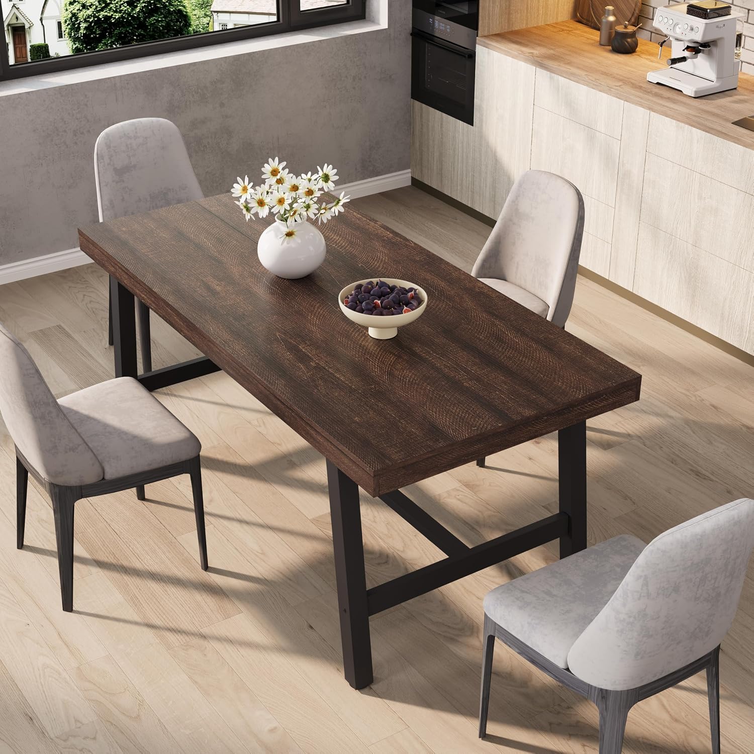 Detalle de GarveeHome Dining Table, 63-Inch
