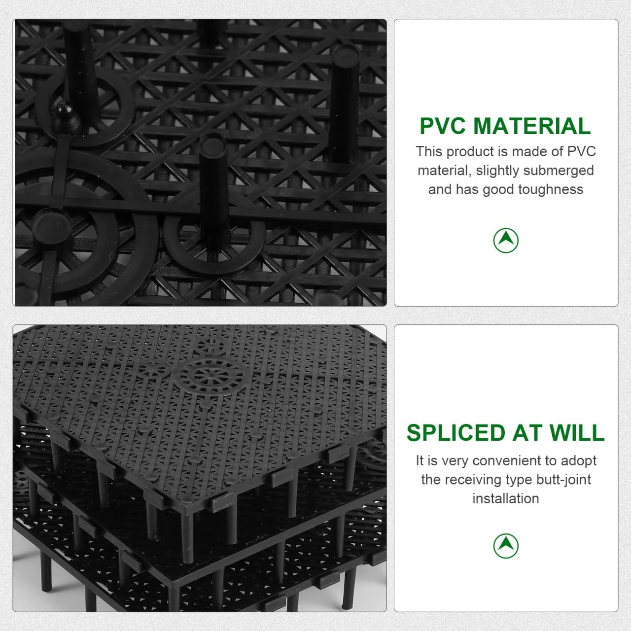 Thumbnail 4 de Hemobllo Aquarium Undergravel Filter Board — 20‑Piece Modular PVC Grid (14.5 x 14.5 cm each) for Enhanced Water Circulation