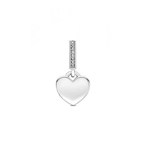 Detalle de Pandora Charm cœur gravé 798761C01 Argent – Charme cœur gravé pour bracelet Pandora