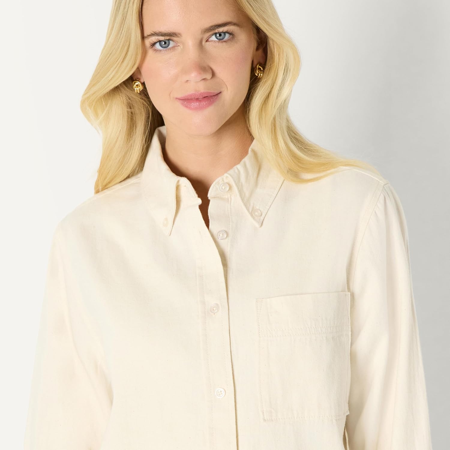 Thumbnail 2 de Amazon Essentials Damen Oversize-Denimhemd mit Knopfleiste