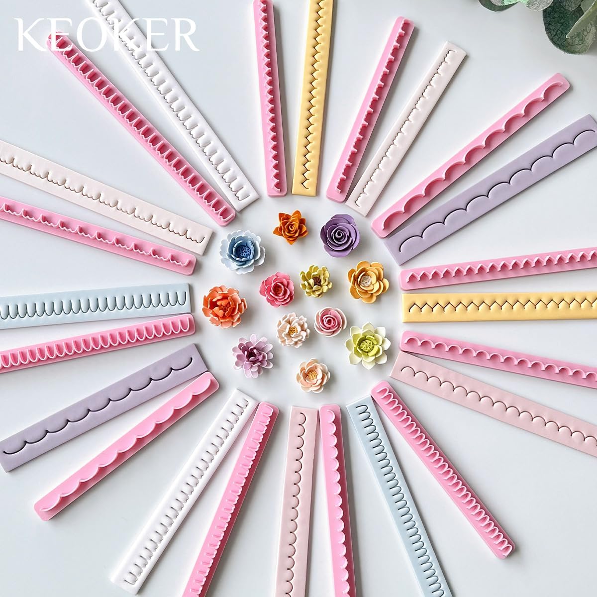 Thumbnail 6 de Keoker ポリマークレイ用フラワーペタルラインカッター 3D花びら造形用