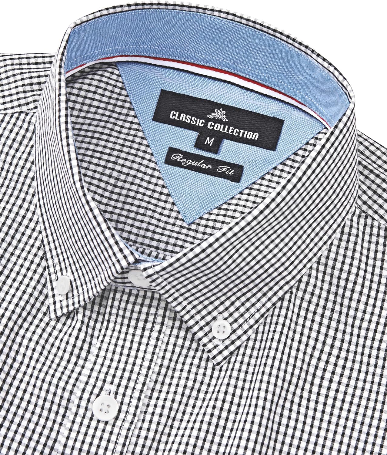 Thumbnail 2 de Alimens & Gentle Men's Plaid Button Down Shirts: Cotton Long Sleeve Regular Fit Gingham