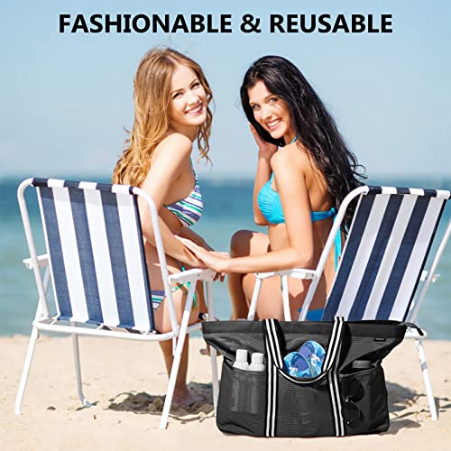 Detalle de GAGAKU XXL Bolsa de Malla Extra Grande para Playa y Natación