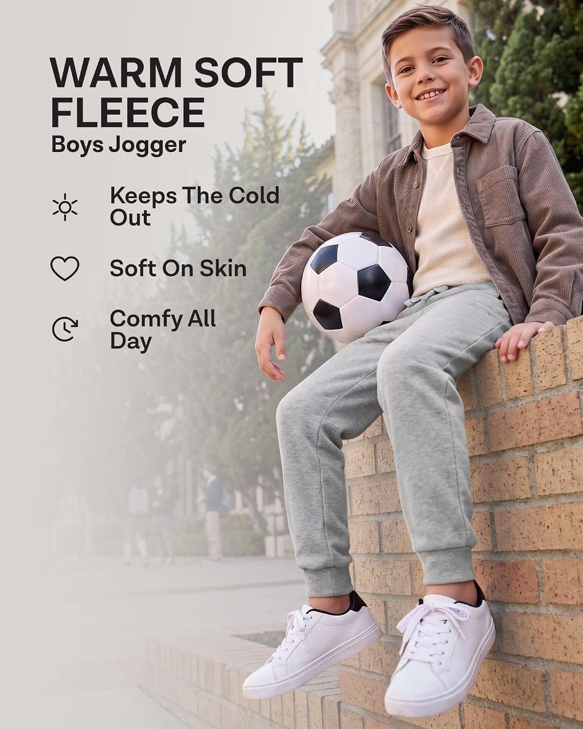 Detalle 2 de Boys Fleece Joggers, Sizes 4–18