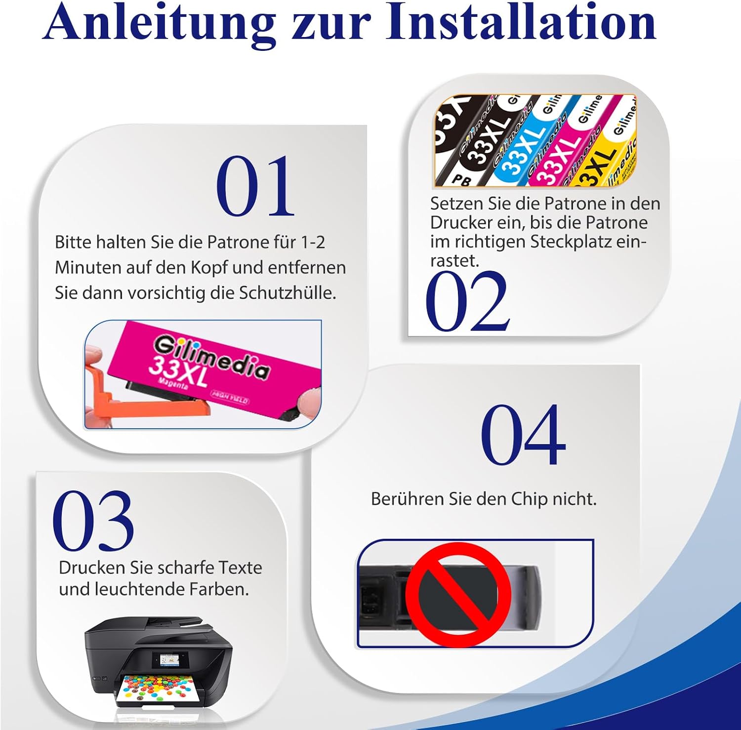 Thumbnail 5 de GILIMEDIA 33XL Patronen für Epson 16x