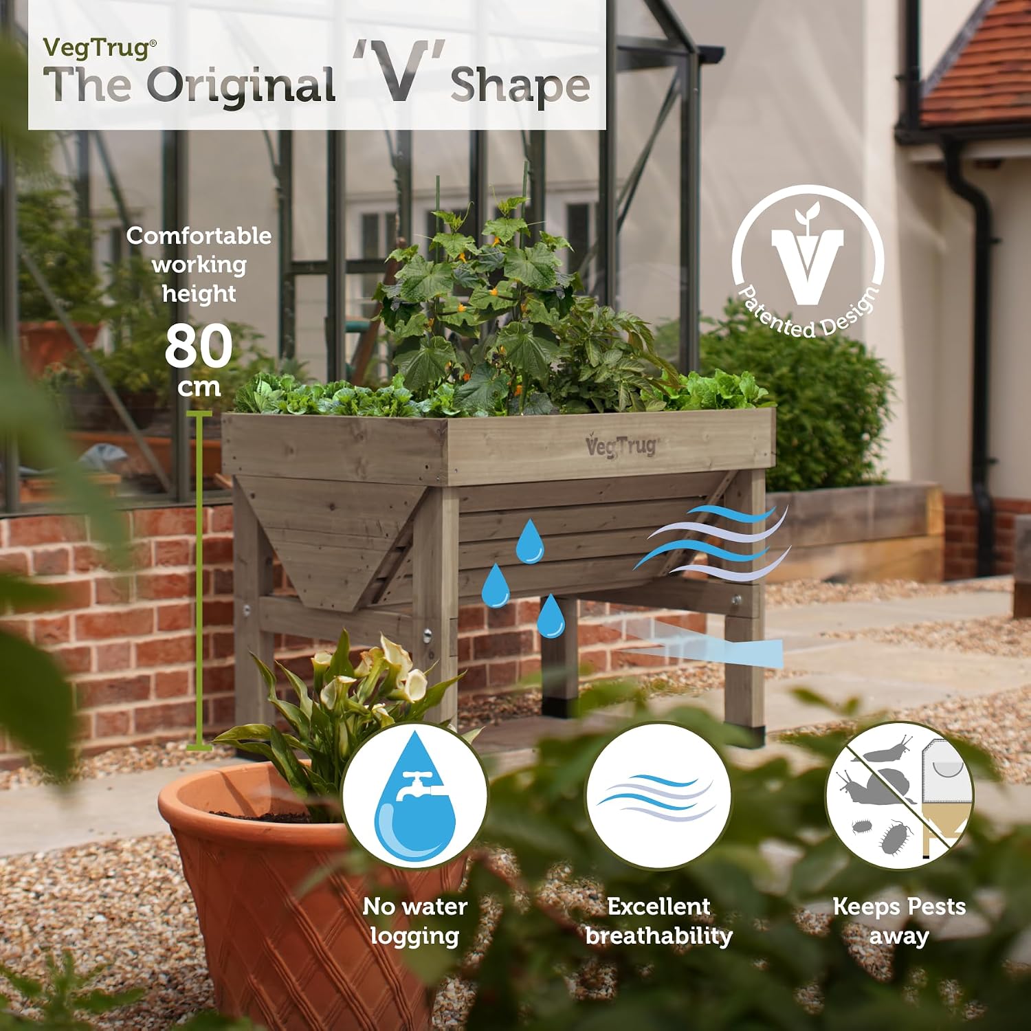 Detalle de VegTrug Wash Raised Bed Planter 1m