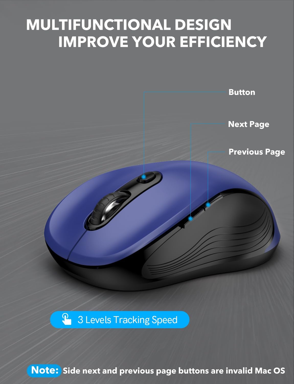 Detalle de Trueque Wireless Mouse, 6-button