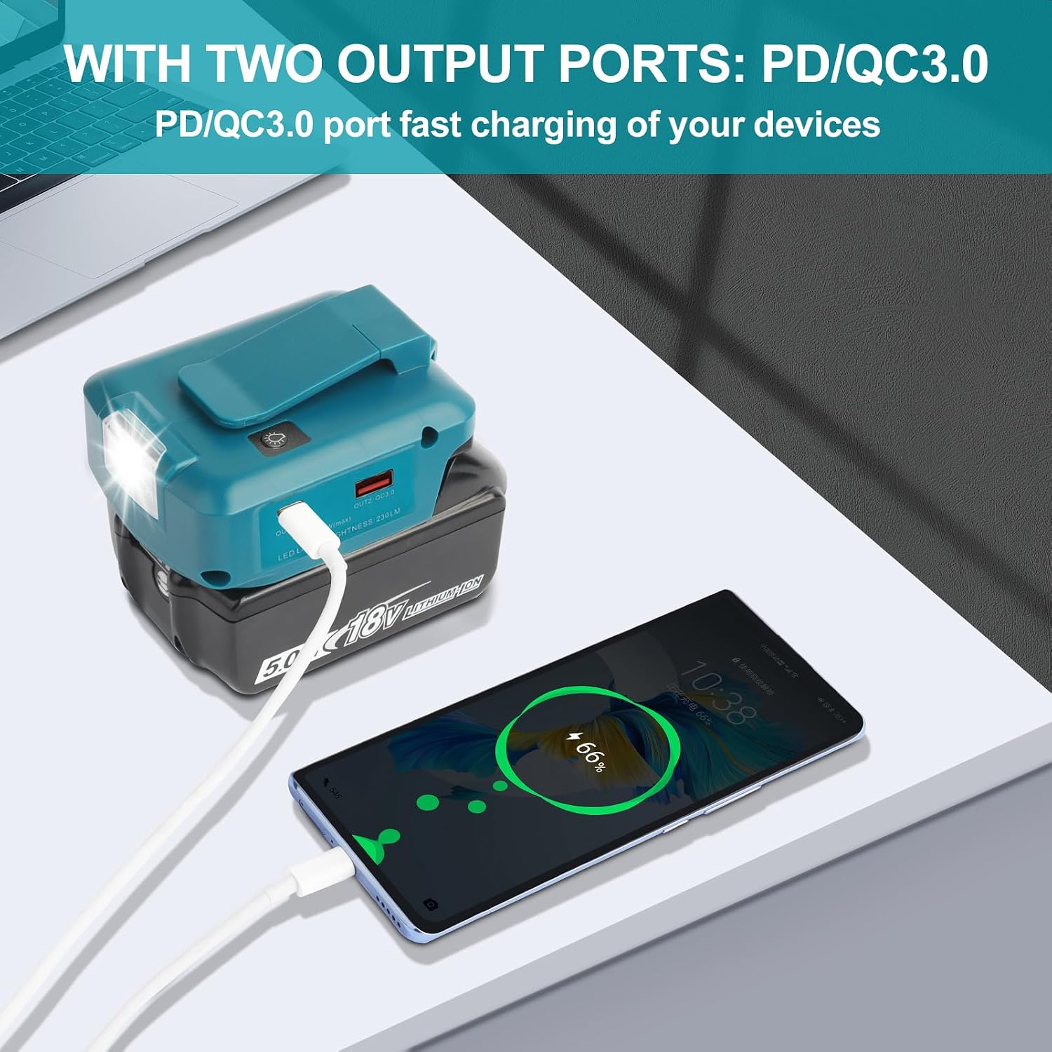 Thumbnail 5 de QUPERR Adp05 Power Source Makita Akku Adapter