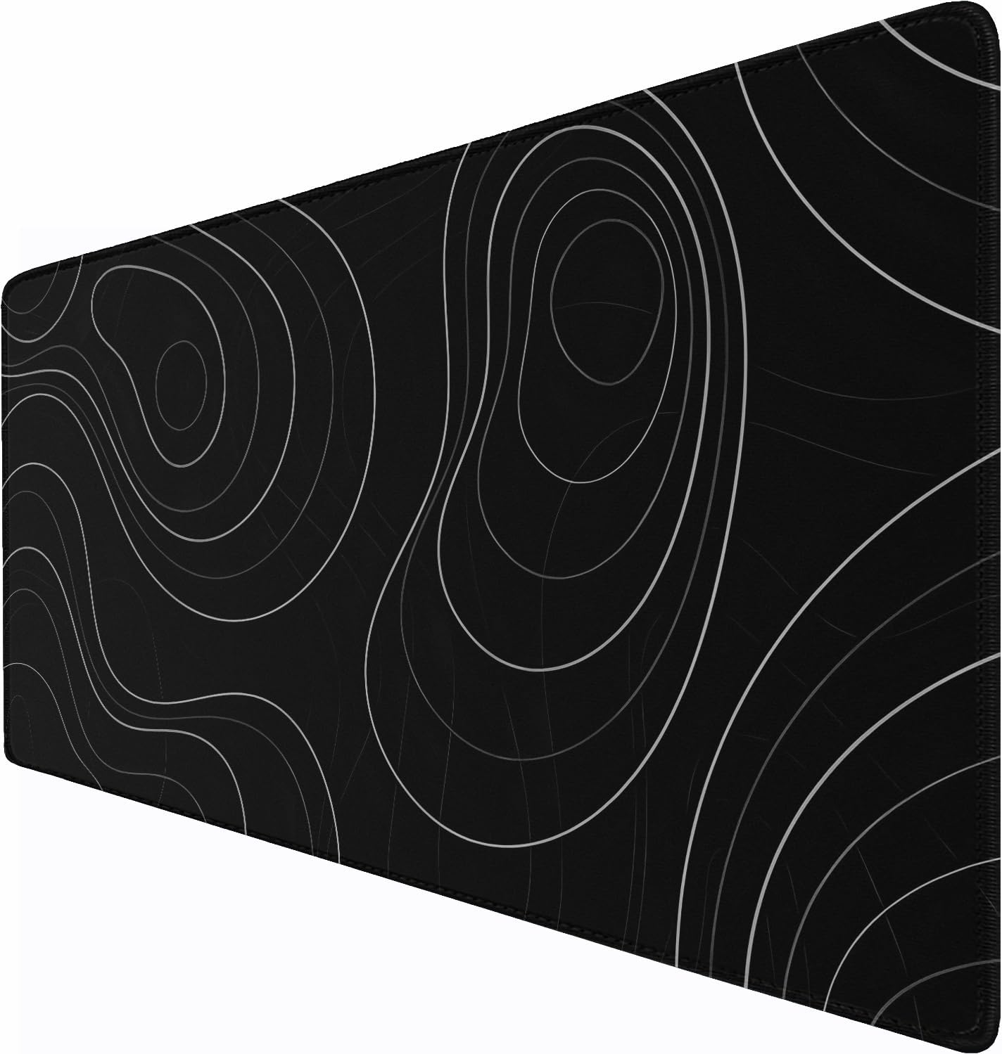 Detalle de JOCYRN 31.5" x 15.7" Extended Mouse Pad, Water-Resistant, Black White Line