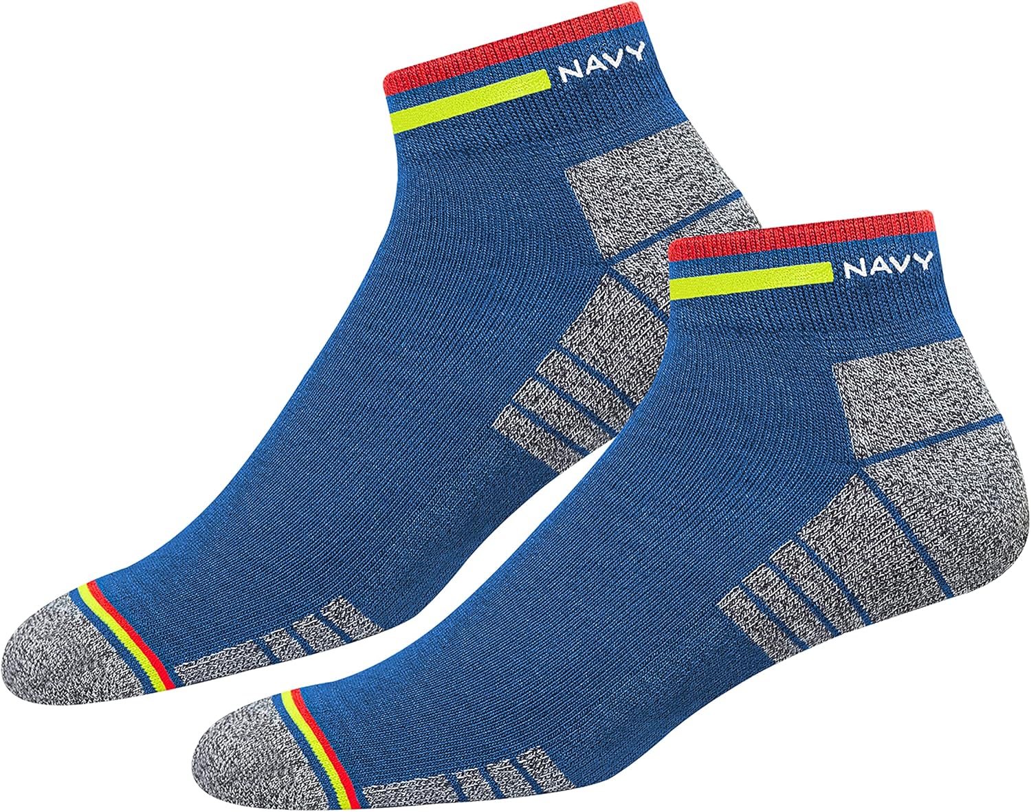 Thumbnail 3 de NAVYSPORT Originals: confezione da 4 paia di calzini corti alla caviglia in cotone con imbottitura in spugna