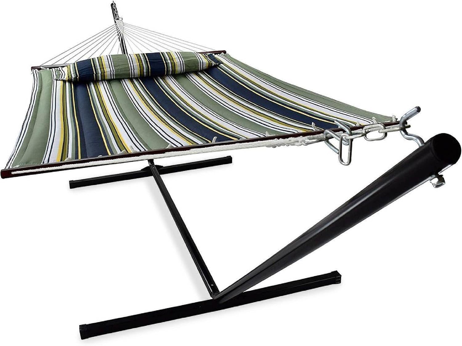 Detalle de VITA5 5331252 hangmat met onderstel voor 2 personen, 190 x 140 cm