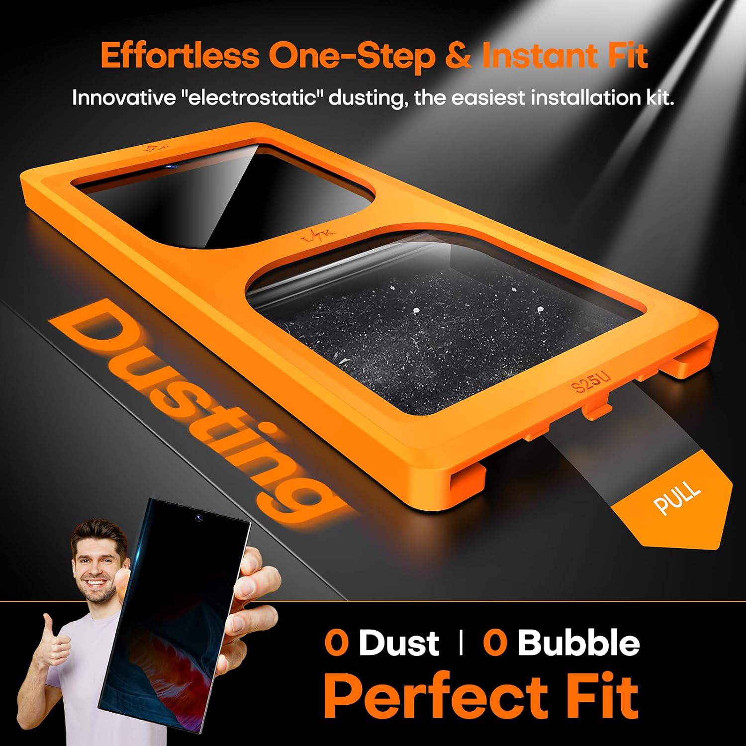 Detalle de LϟK Galaxy S25 Ultra privacy screen protector