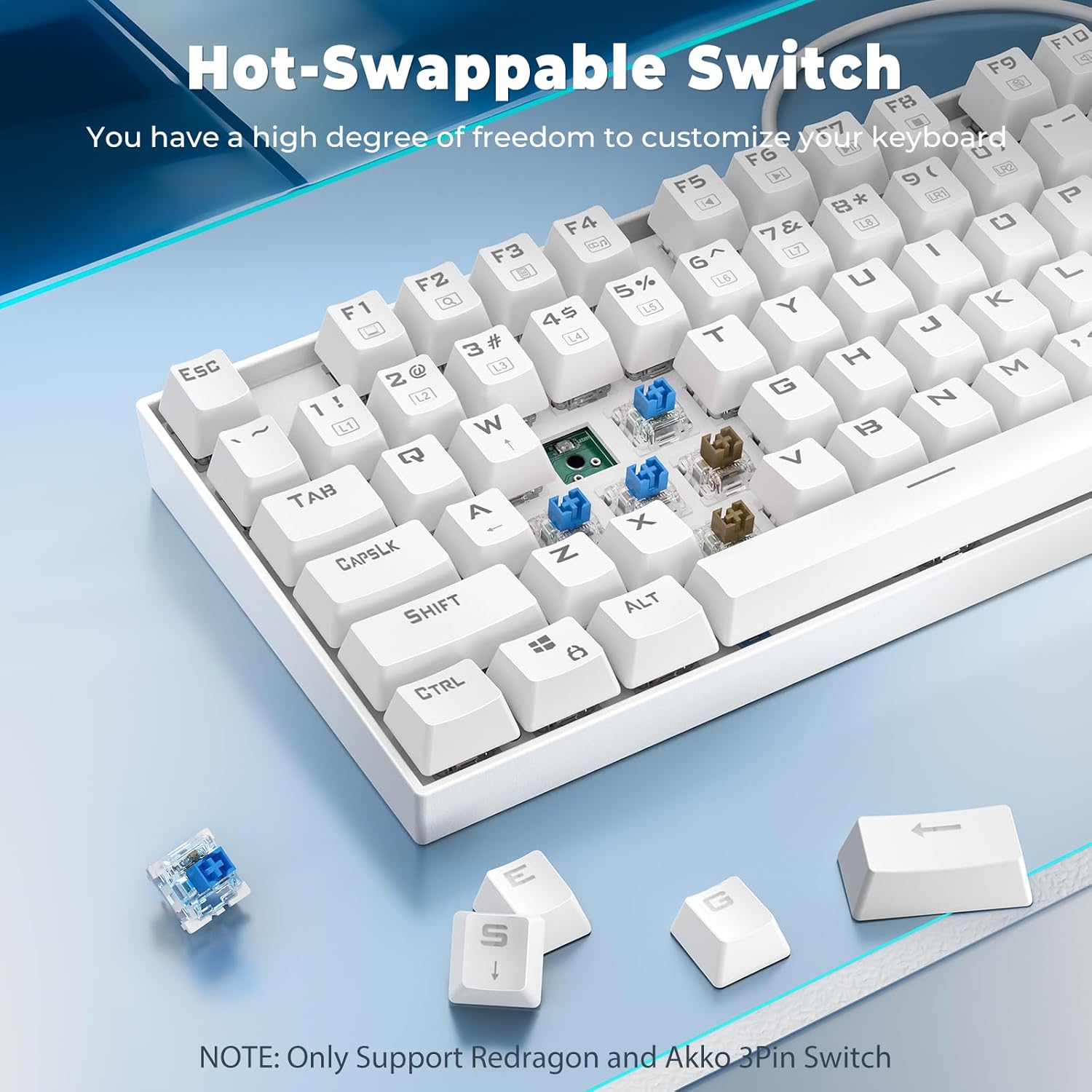 Thumbnail 2 de Redragon K552P Mechanical TKL Keyboard 87-Key ⌨