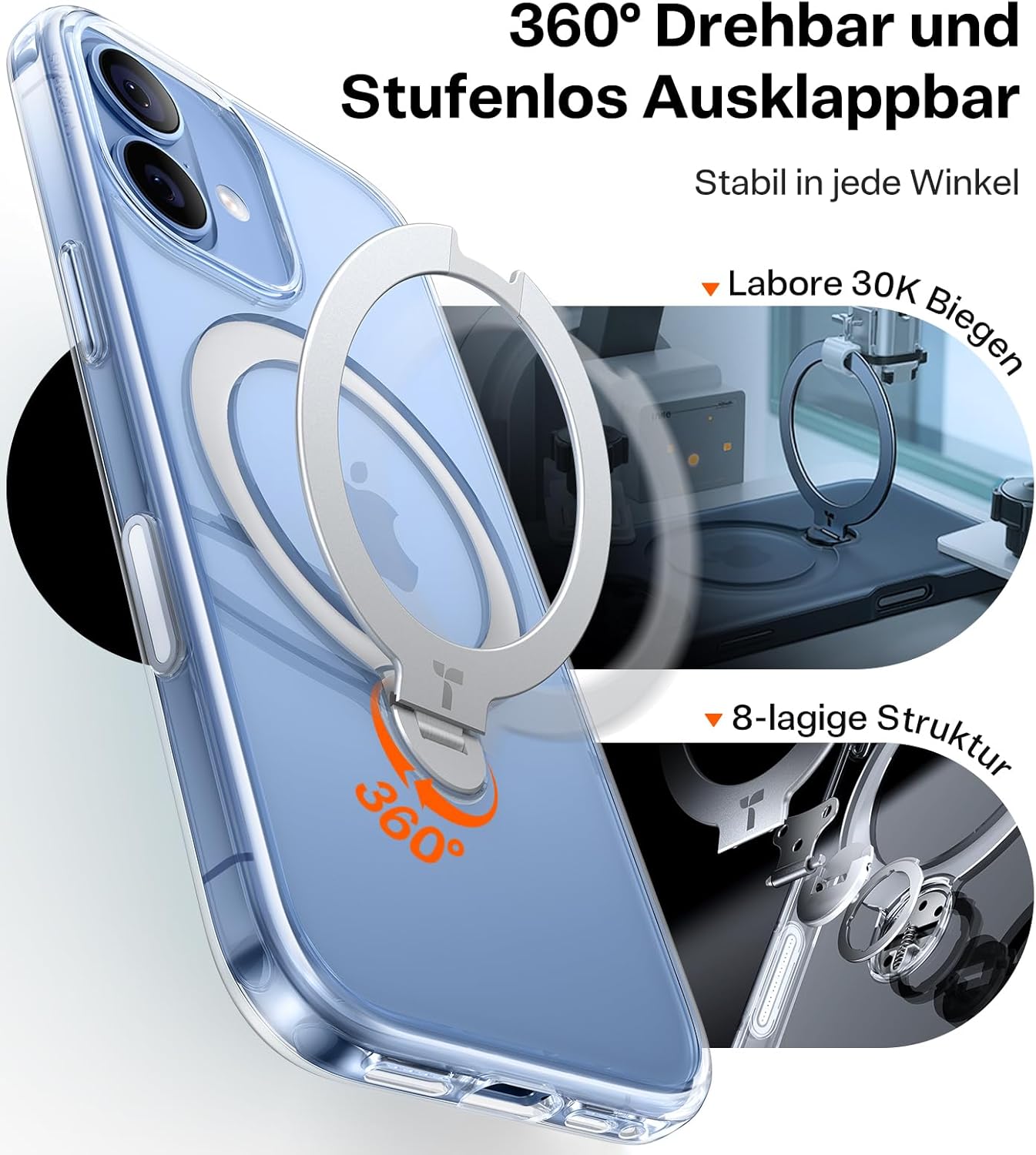 Thumbnail 2 de TORRAS Ostand Q3 Spin für iPhone 17 Hülle 360° Ständer