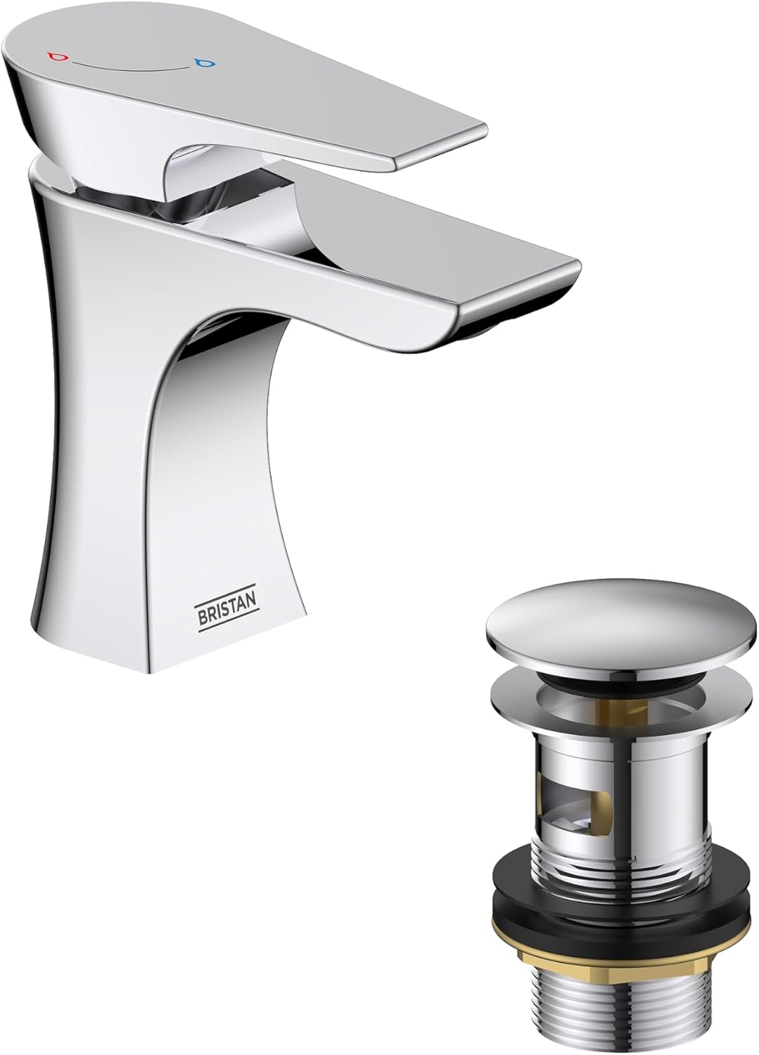 Thumbnail 1 de Bristan Hourglass Eco Start Basin Mixer Tap 💧